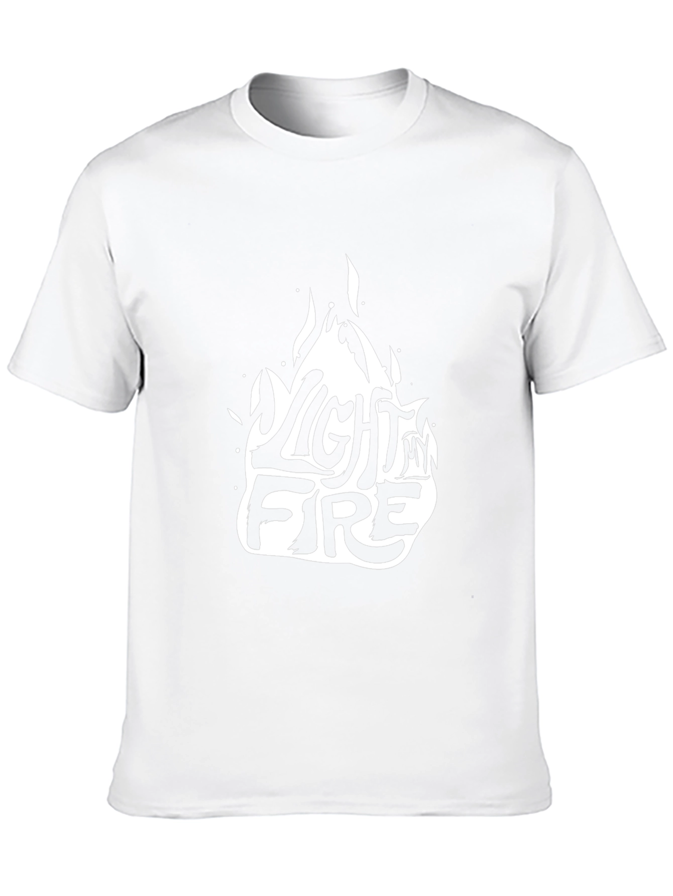 Light My Fire Graphic Tee - Black Cotton Blend