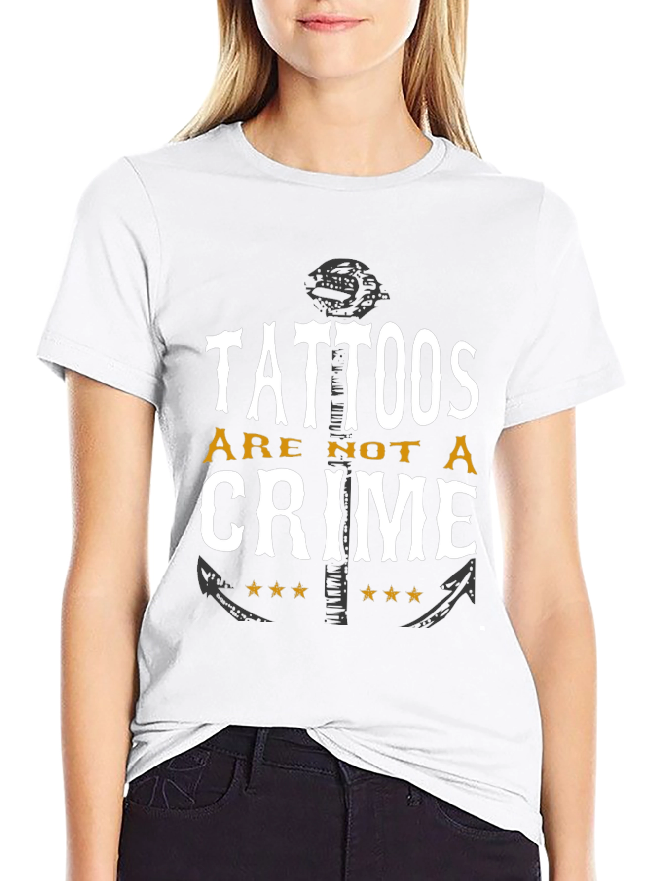 Tattoos Are Not A Crime Graphic Tee