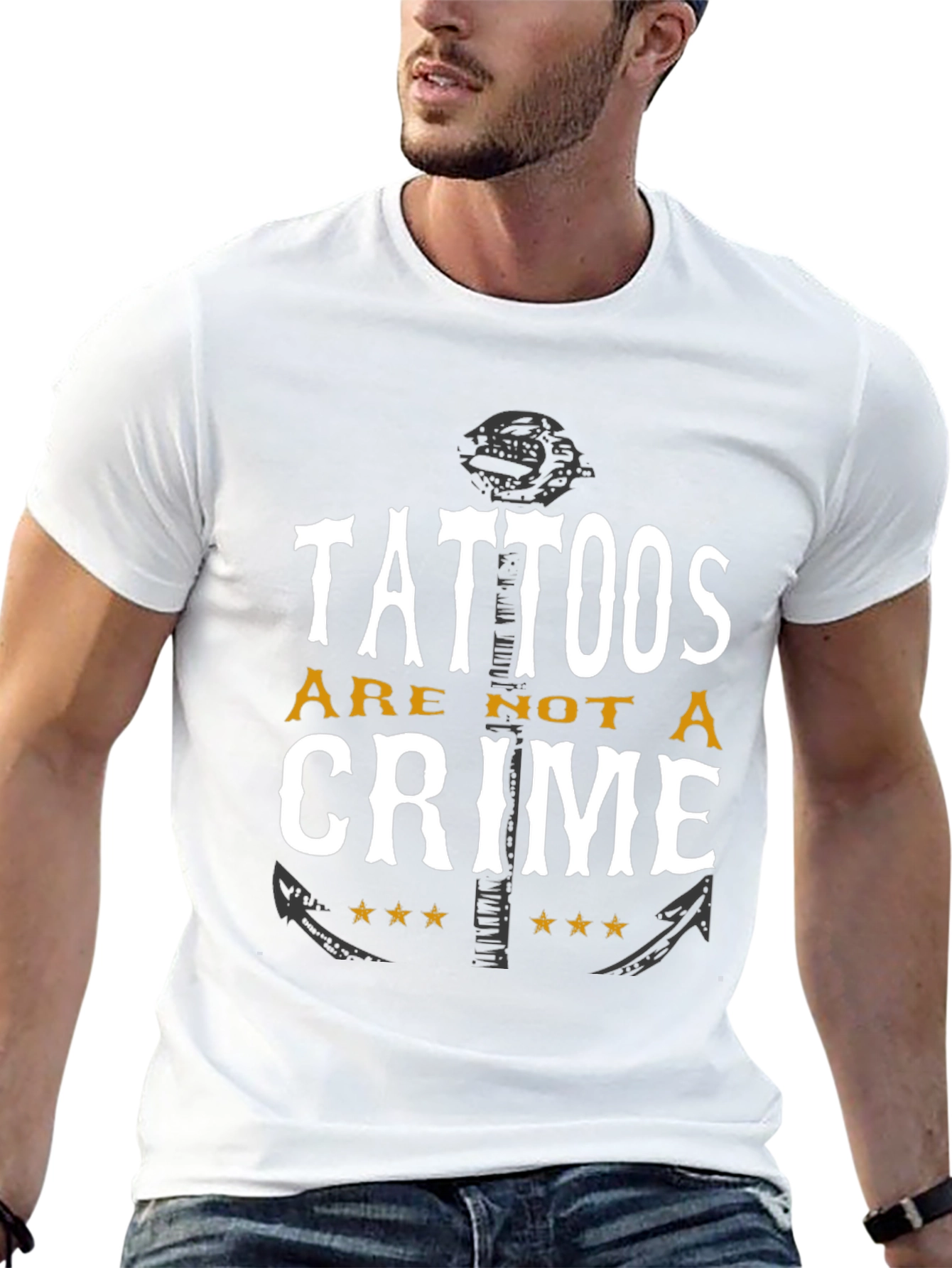 Tattoos Are Not A Crime Graphic Tee