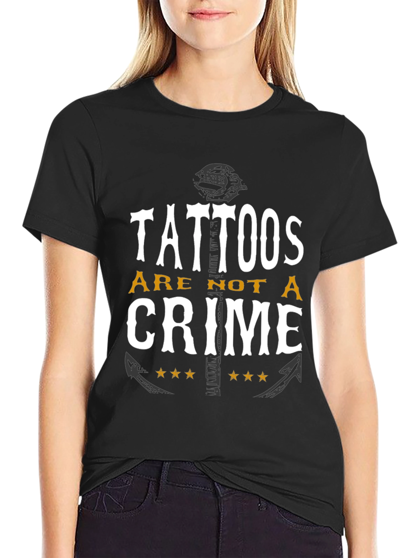 Tattoos Are Not A Crime Graphic Tee
