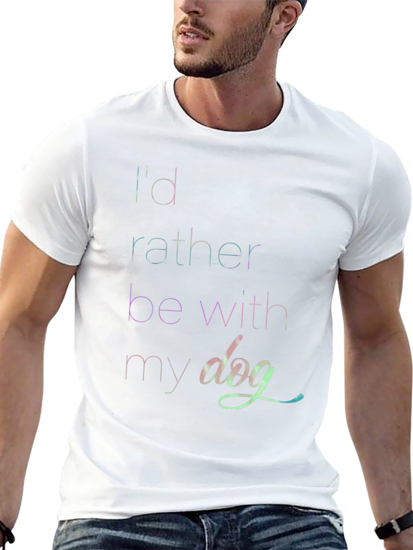 Id Rather Be With My Dog T-Shirt