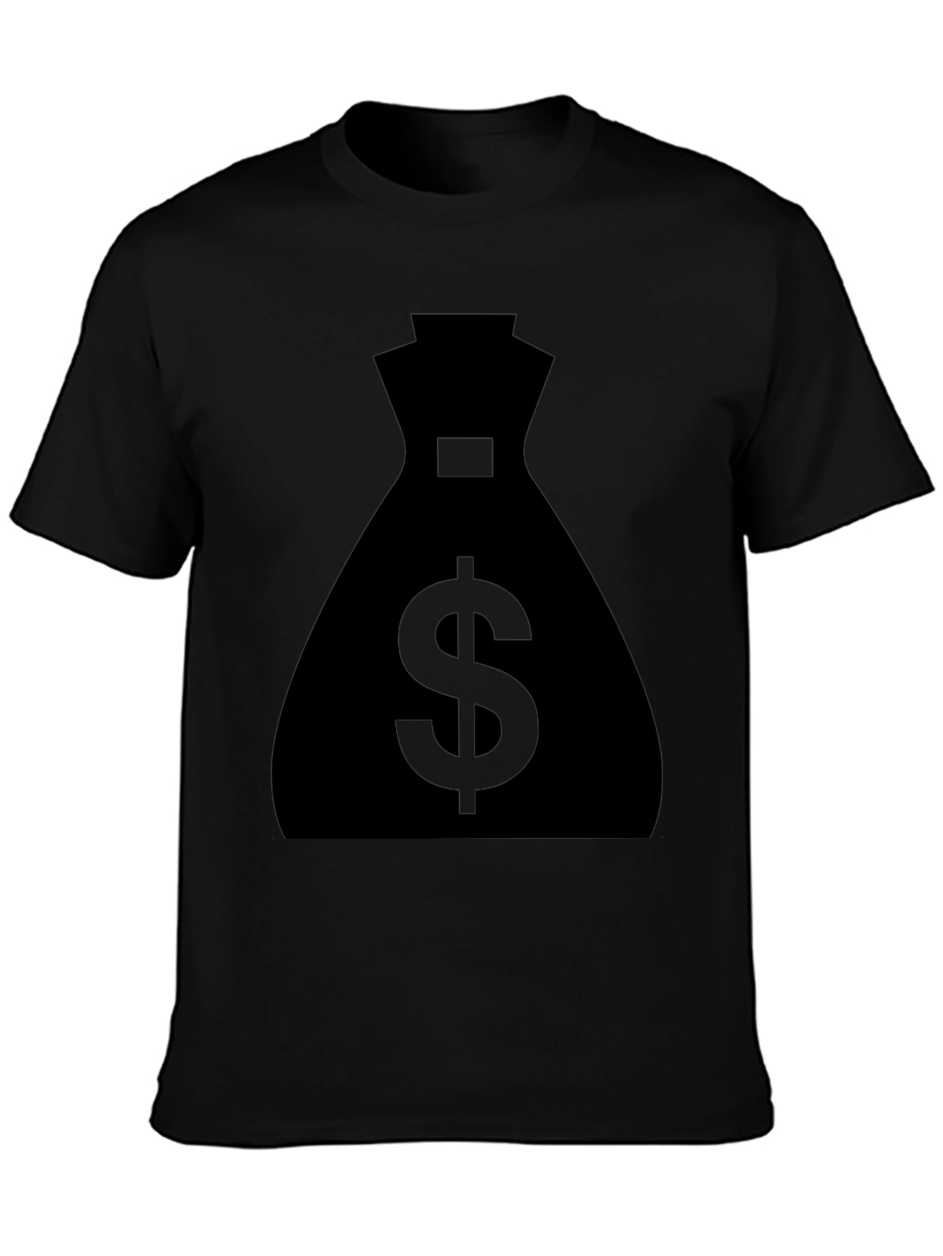 Money Bag Graphic Tee - Black