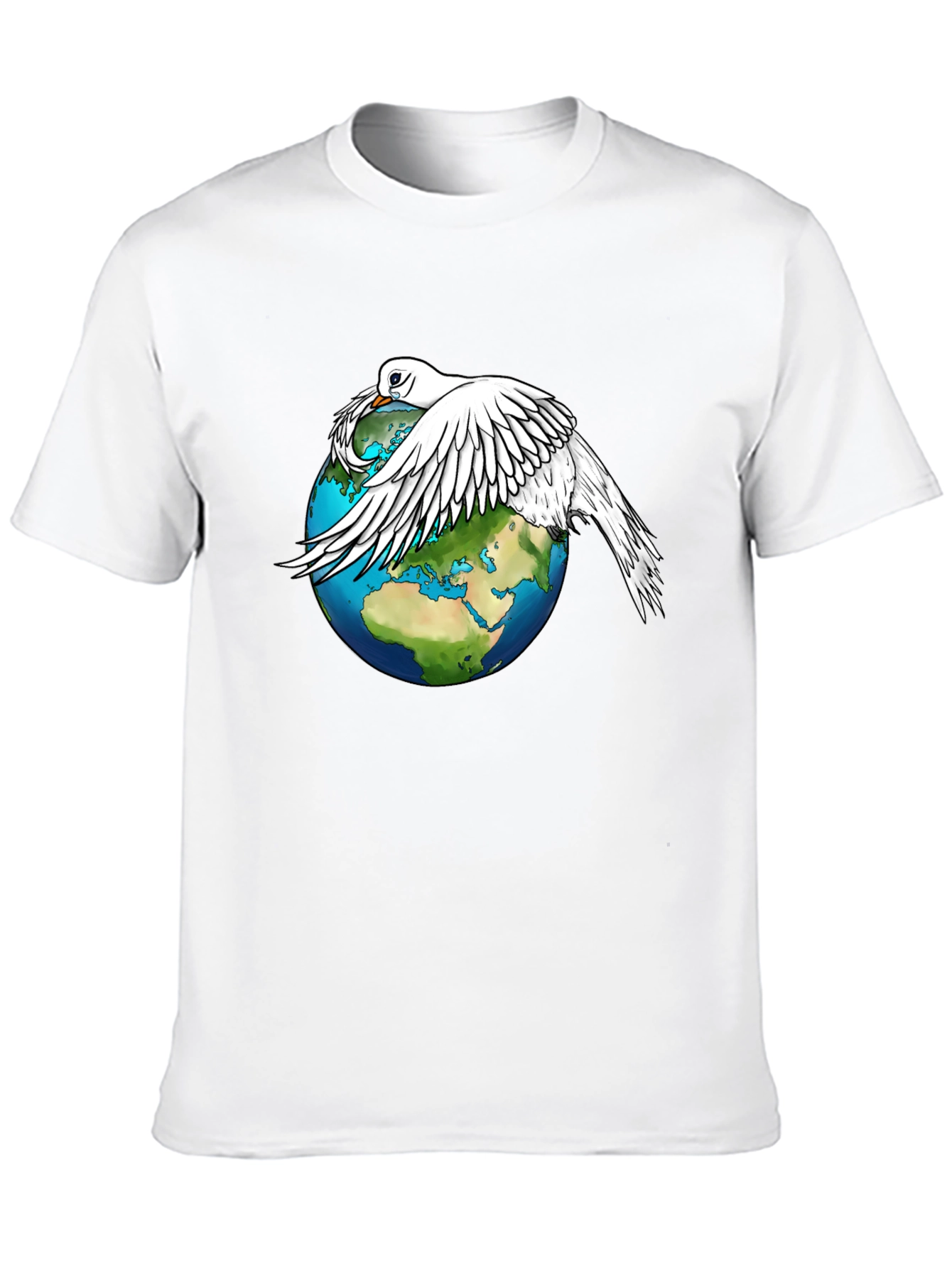 Dove Over World T-Shirt - Peace Graphic Tee