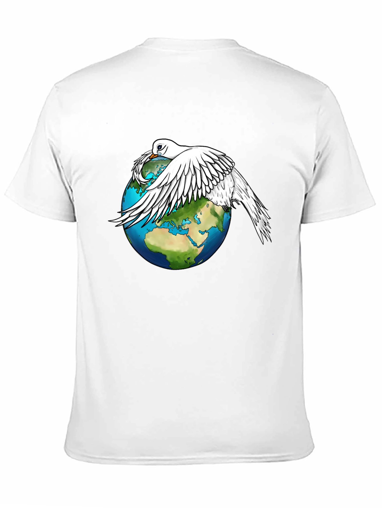 Dove Over World T-Shirt - Peace Graphic Tee