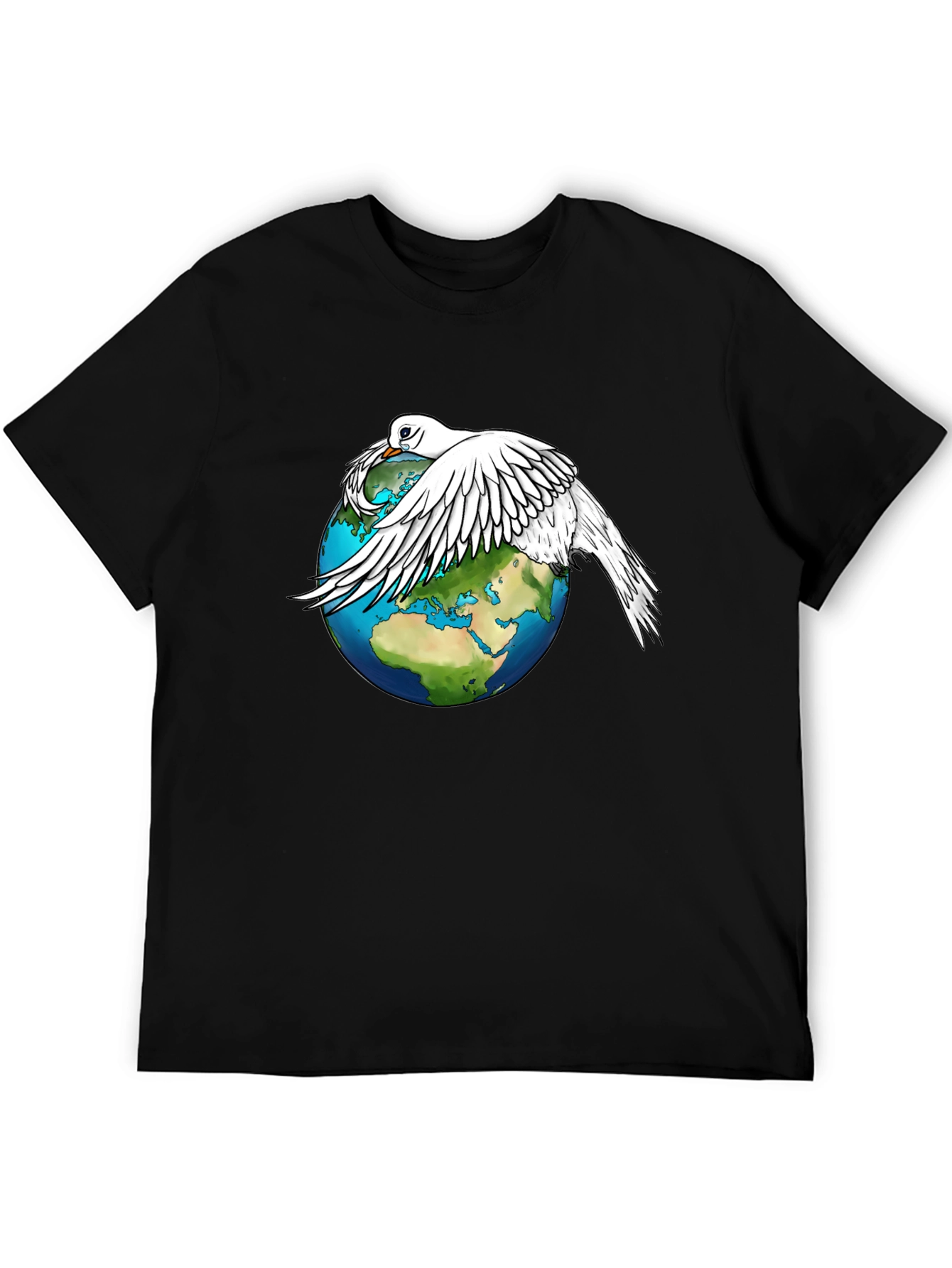 Dove Over World T-Shirt - Peace Graphic Tee