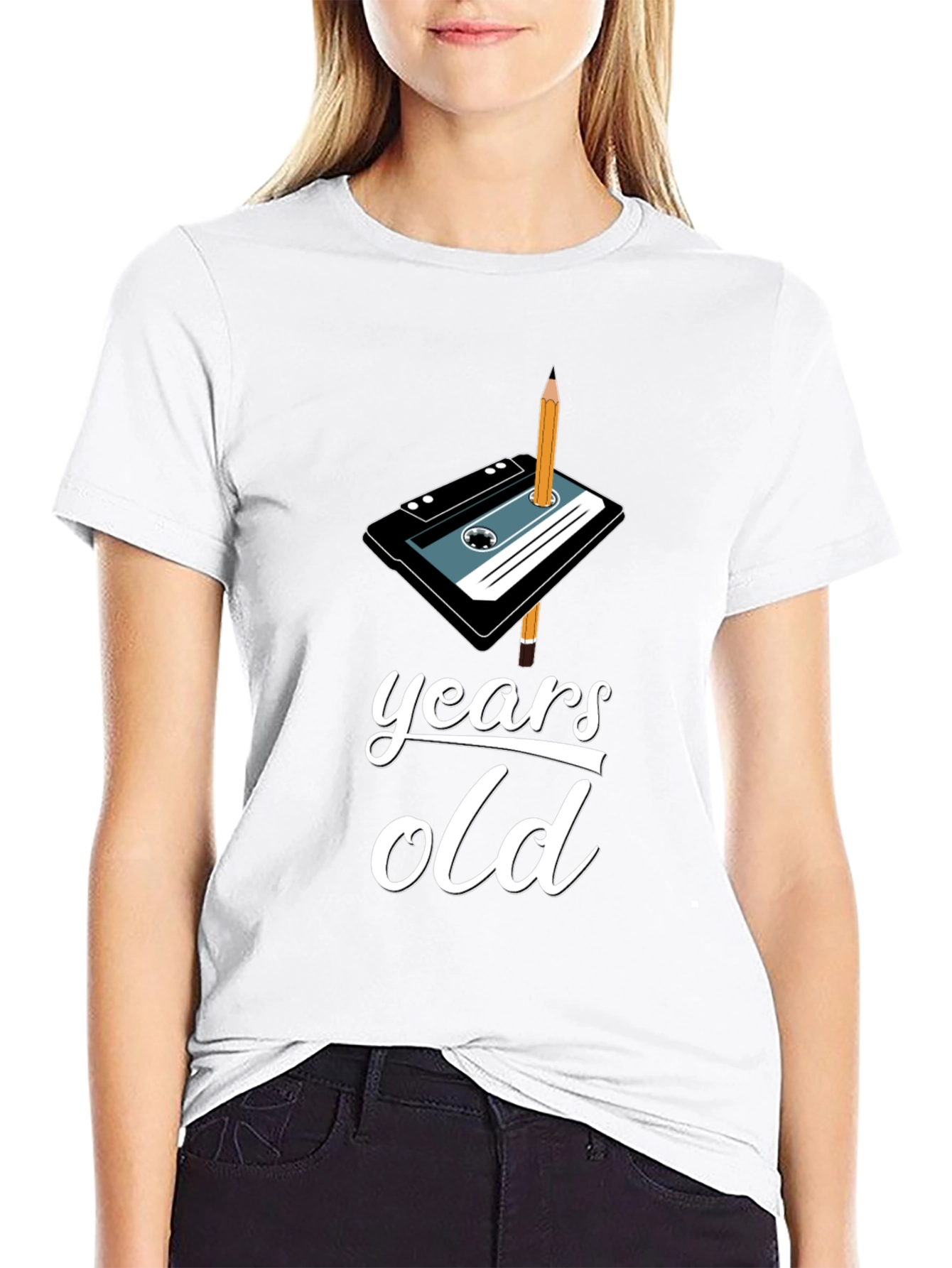 Retro Cassette Tape Birthday T-Shirt - Years Old