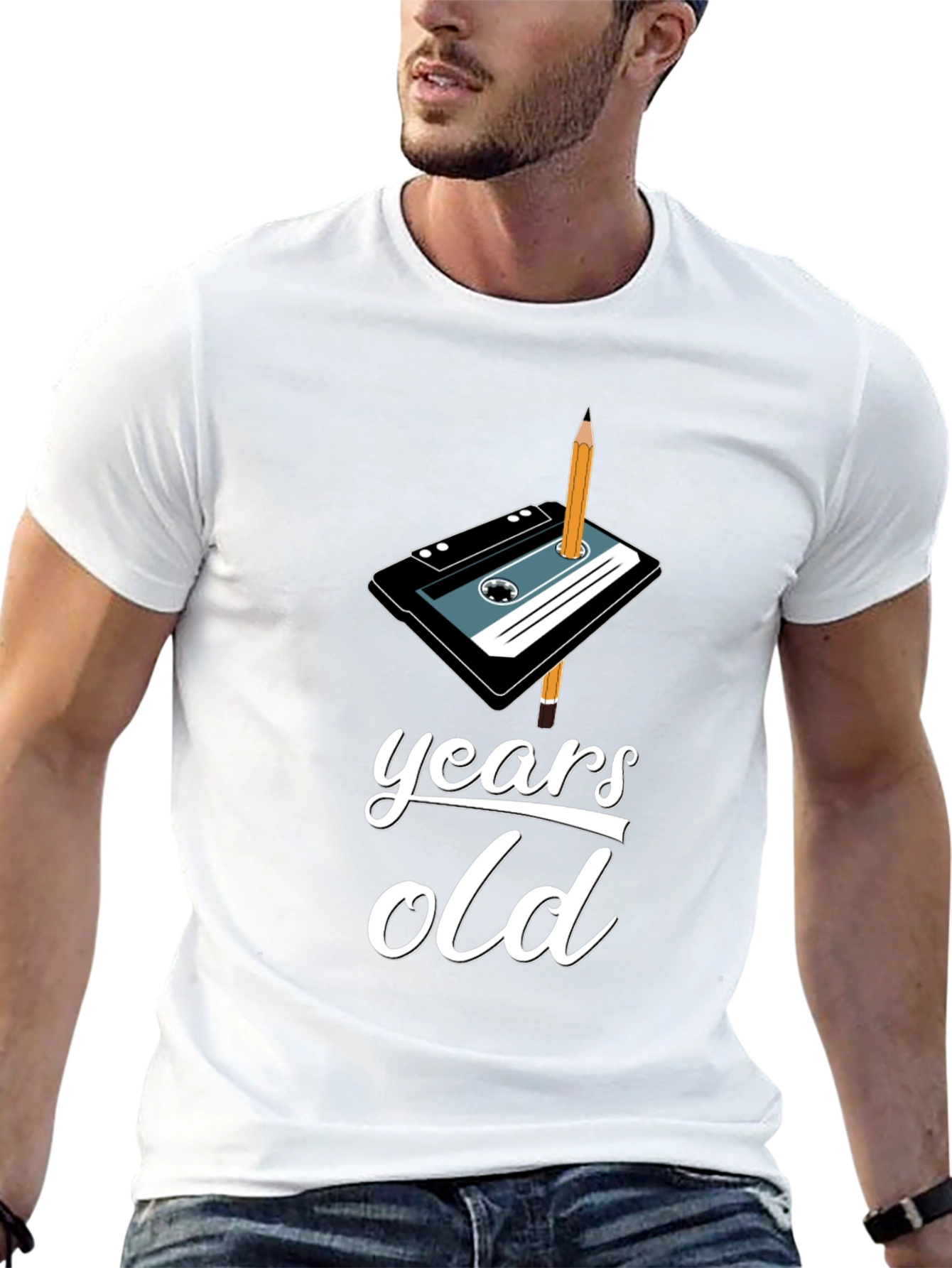 Retro Cassette Tape Birthday T-Shirt - Years Old