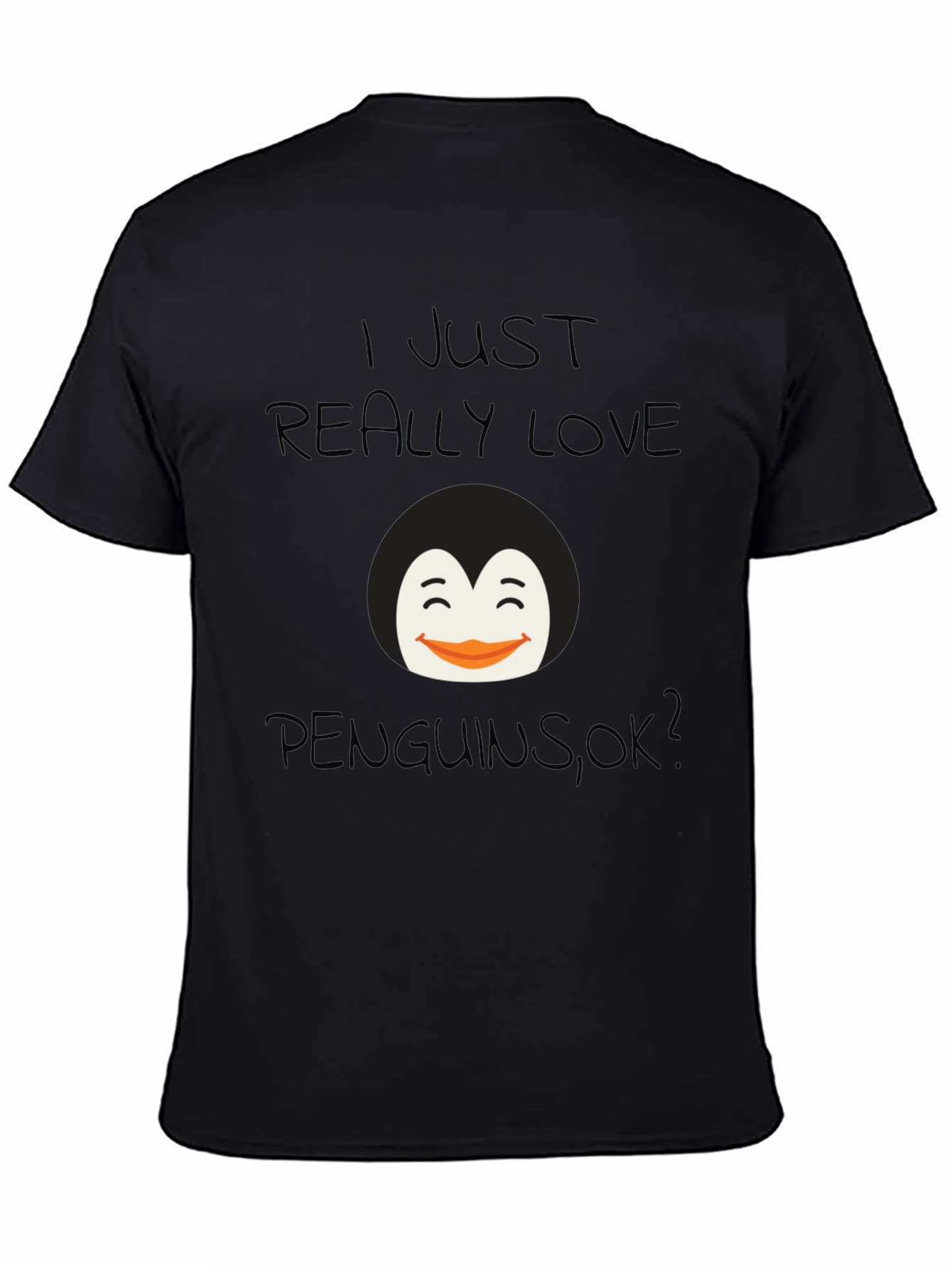 Penguin Lovers Black T-Shirt