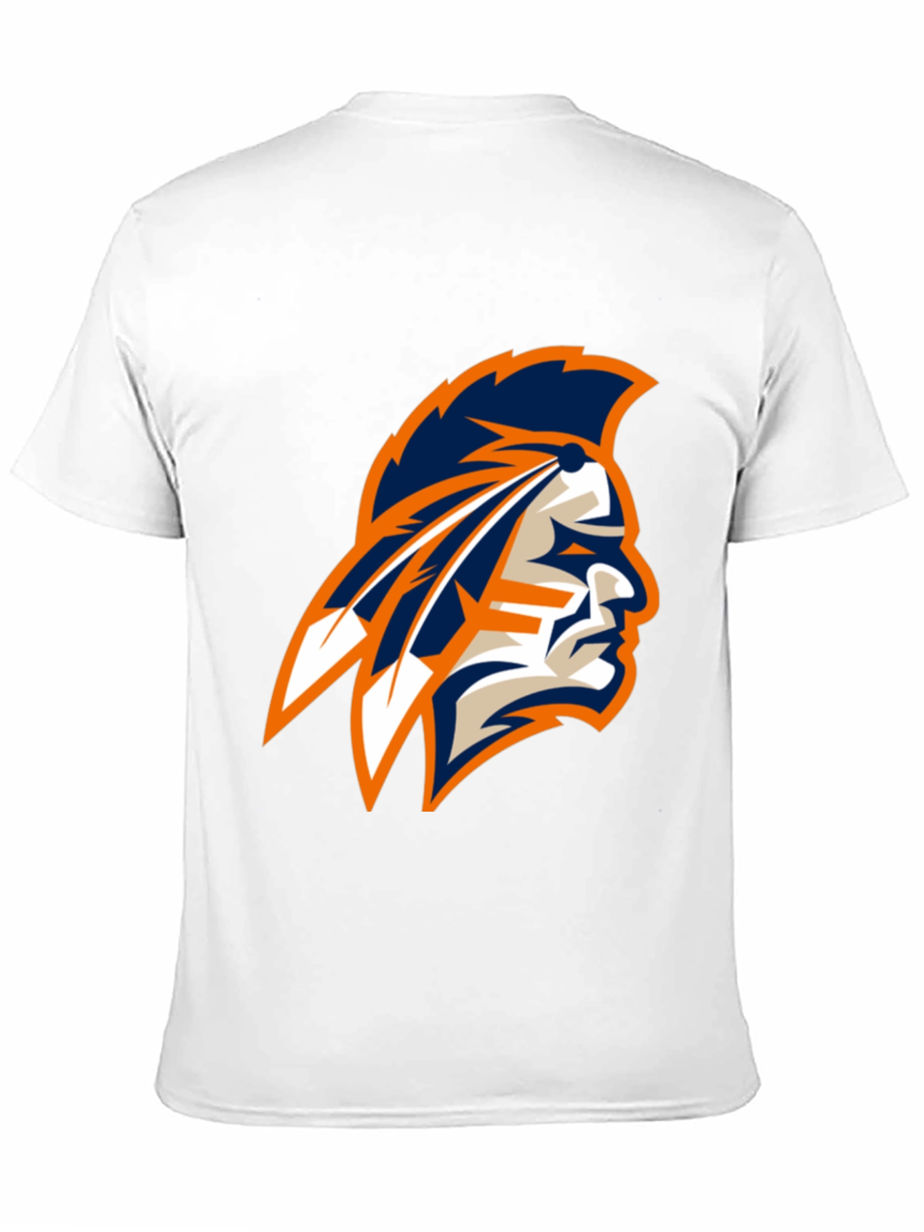 Mens Black T-Shirt with Native American Logo