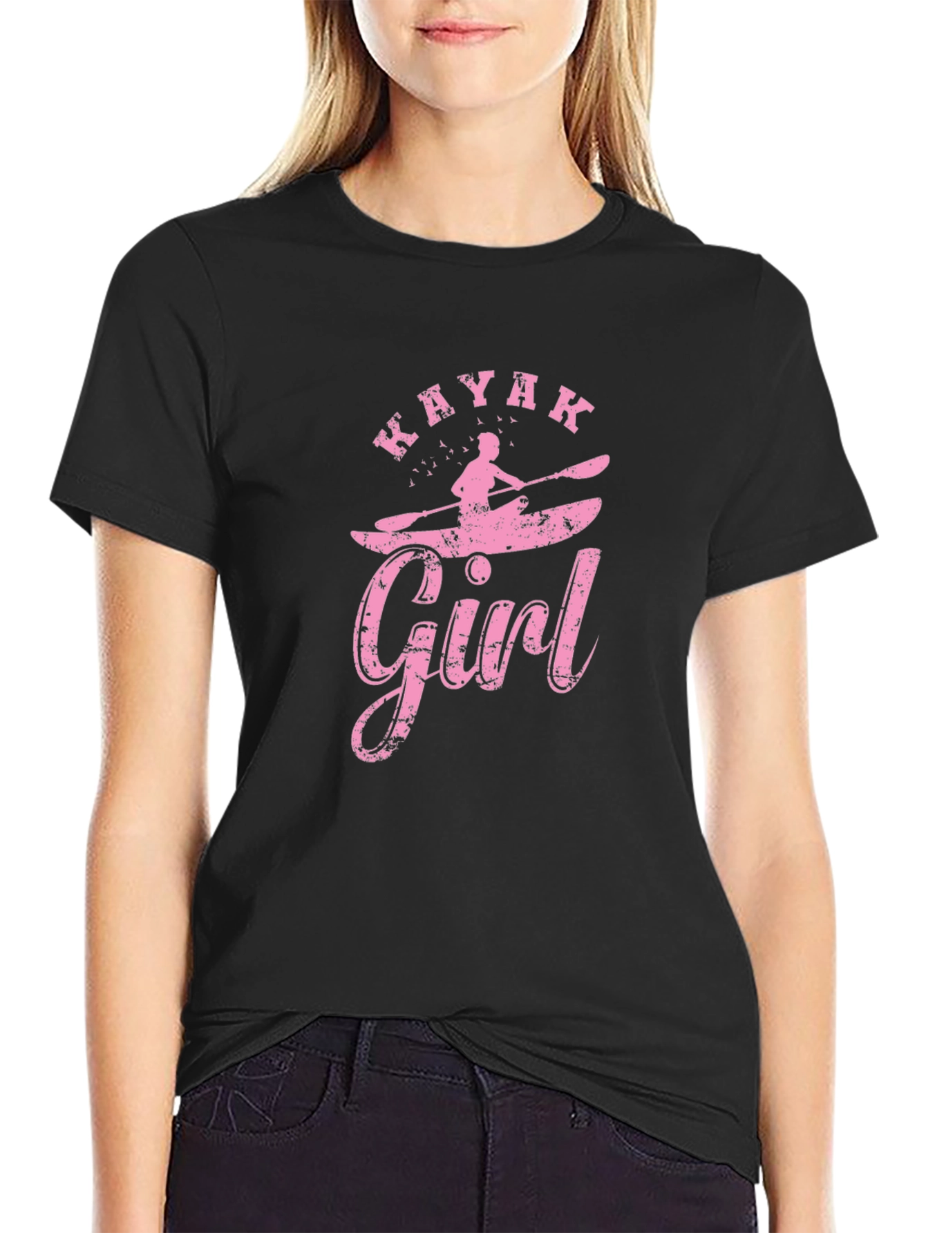 Kayak Girl T-Shirt - Boating Adventure Apparel