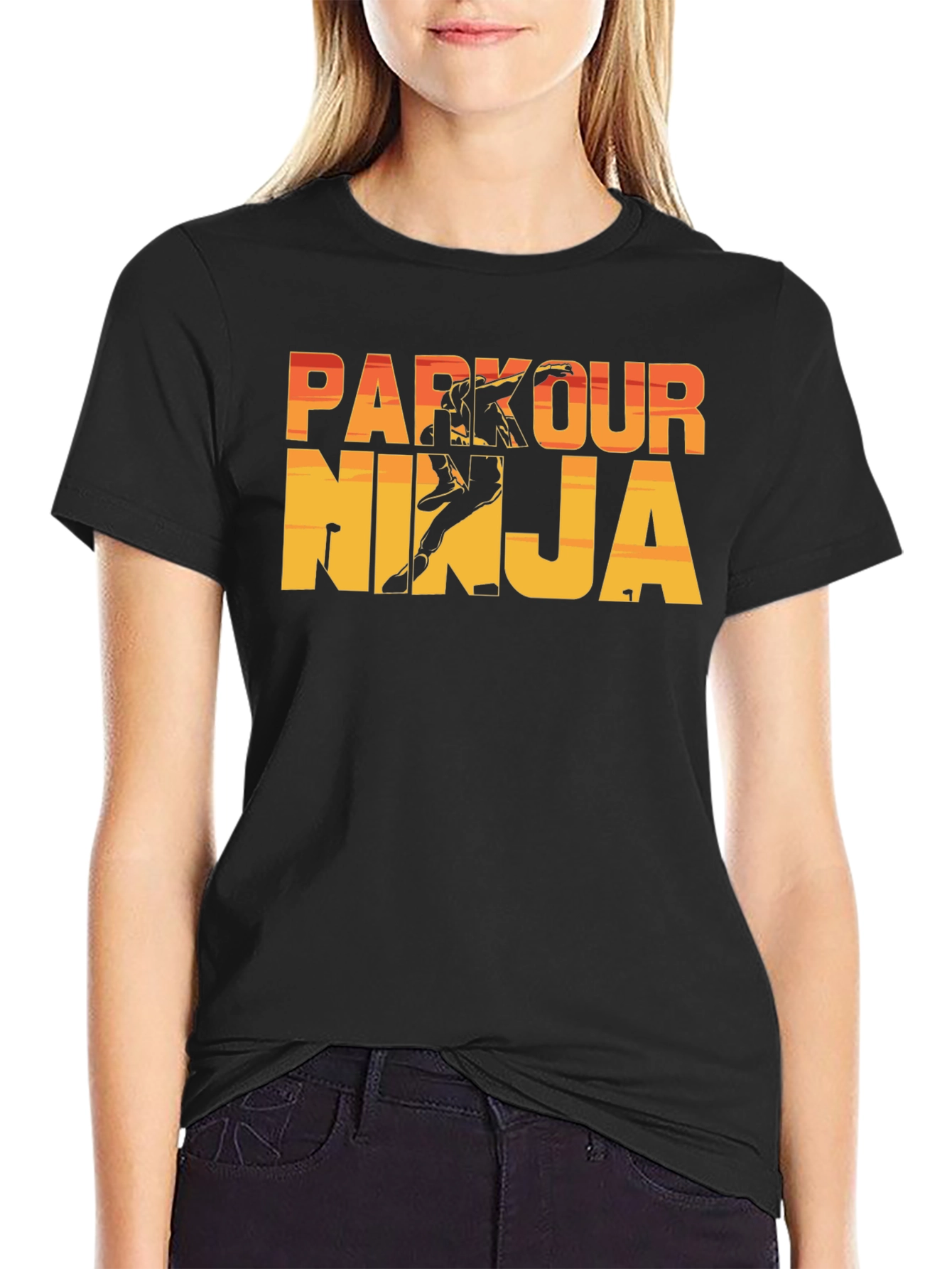 Parkour Ninja Graphic T-Shirt - Urban Sportswear
