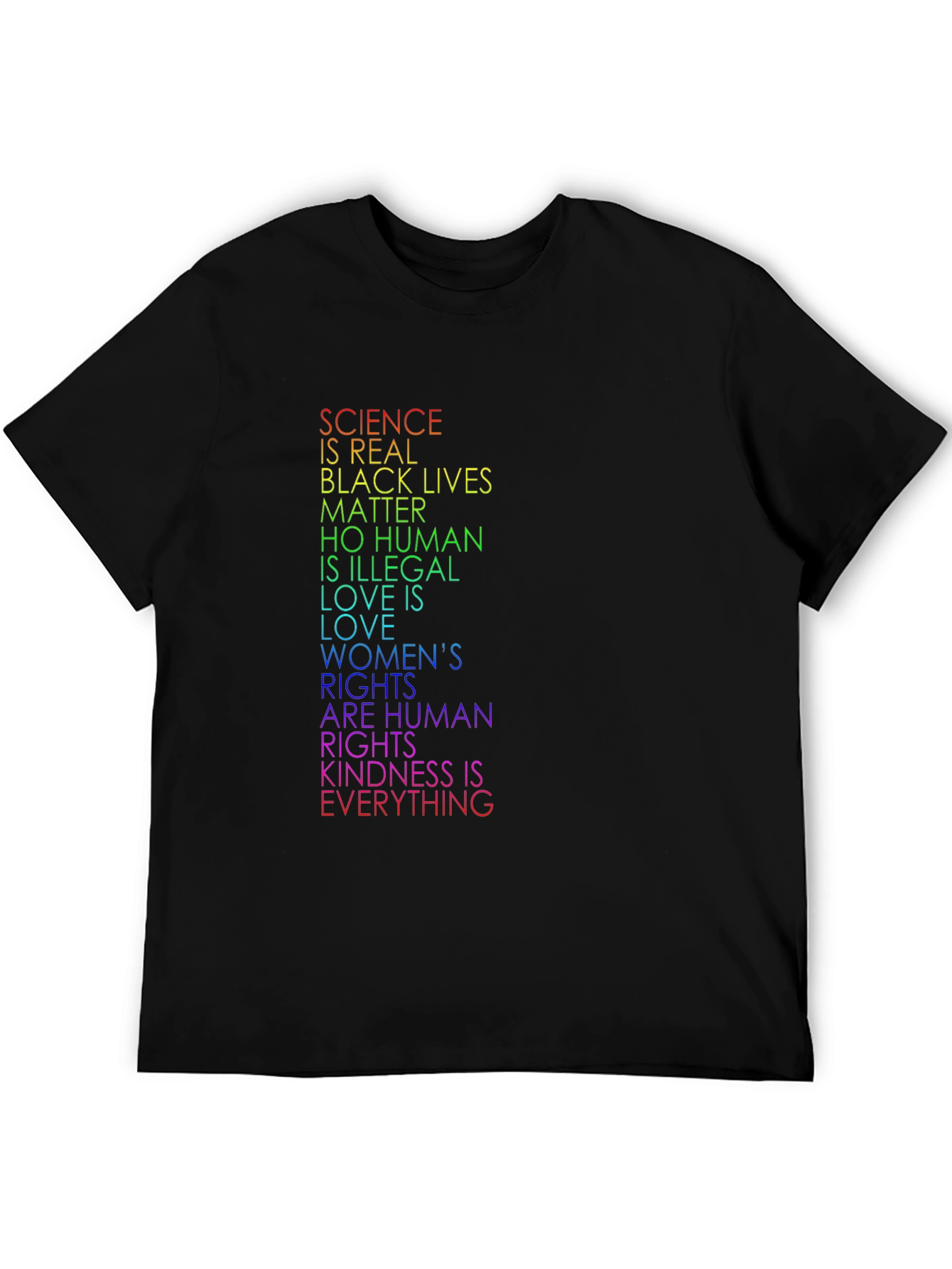 Equality T-Shirt: Science BLM Human Rights