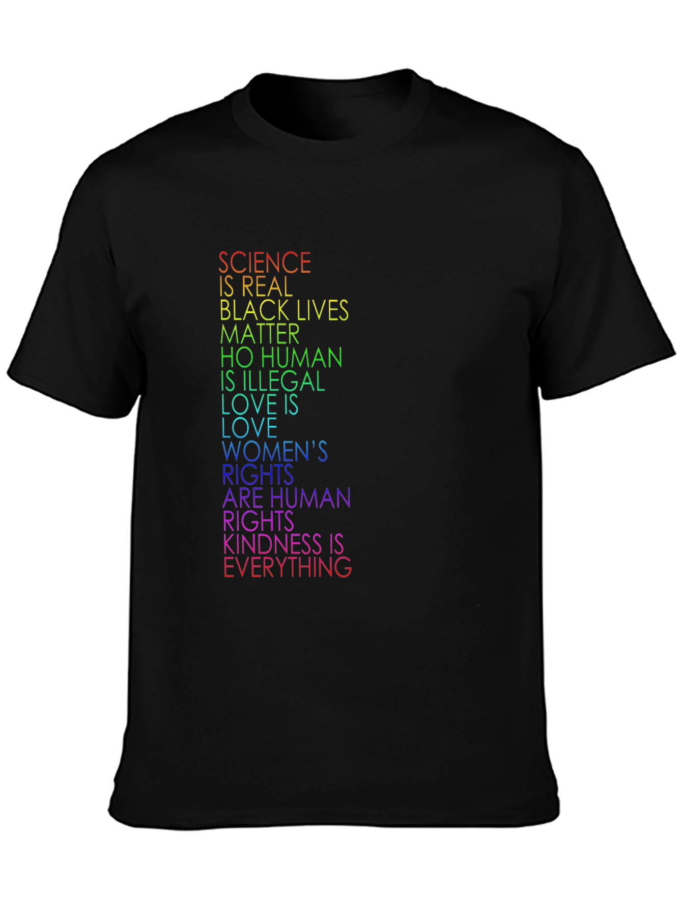 Equality T-Shirt: Science BLM Human Rights