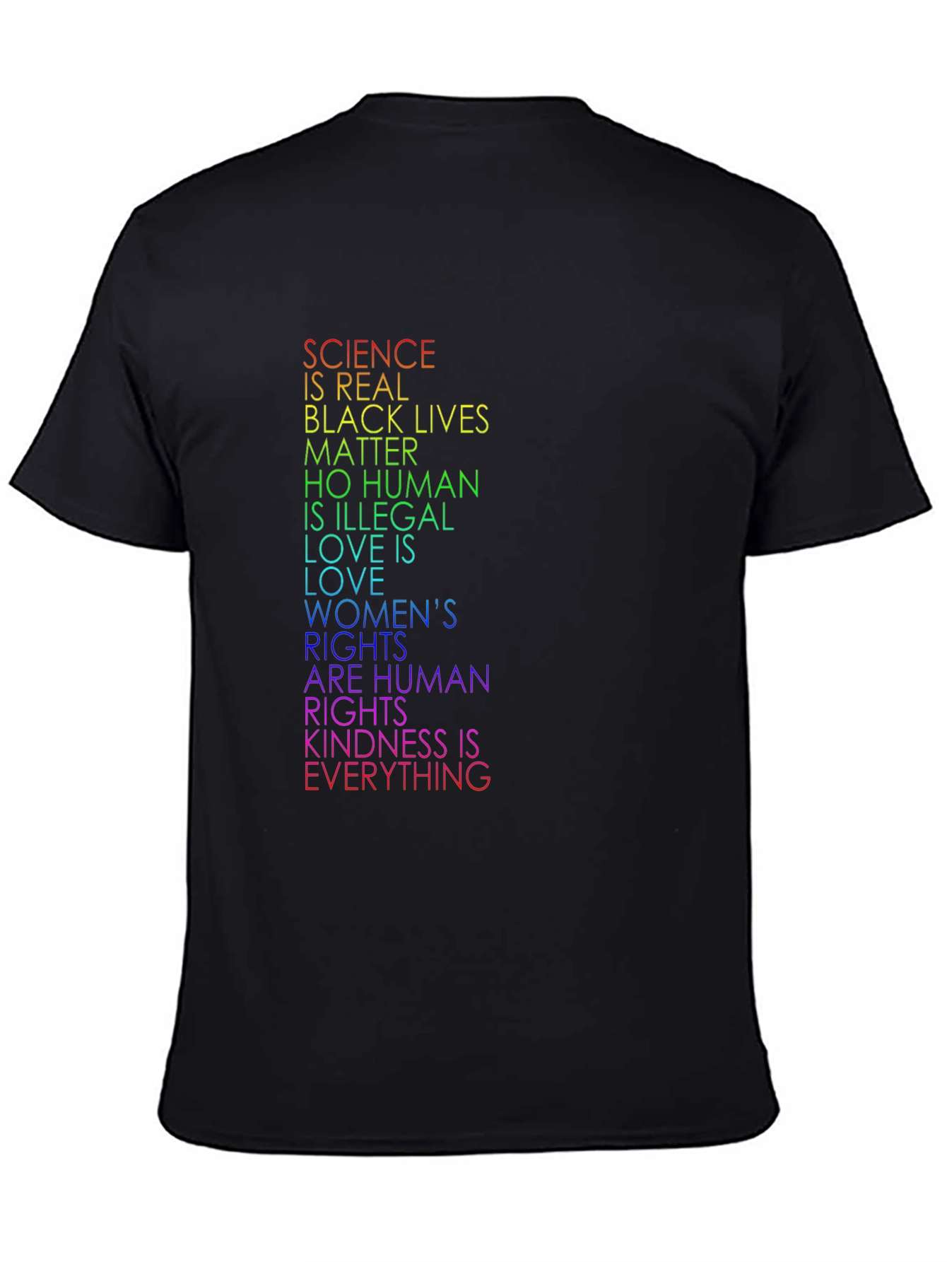 Equality T-Shirt: Science BLM Human Rights