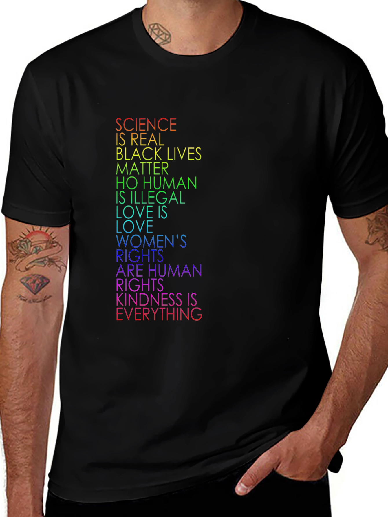 Equality T-Shirt: Science BLM Human Rights
