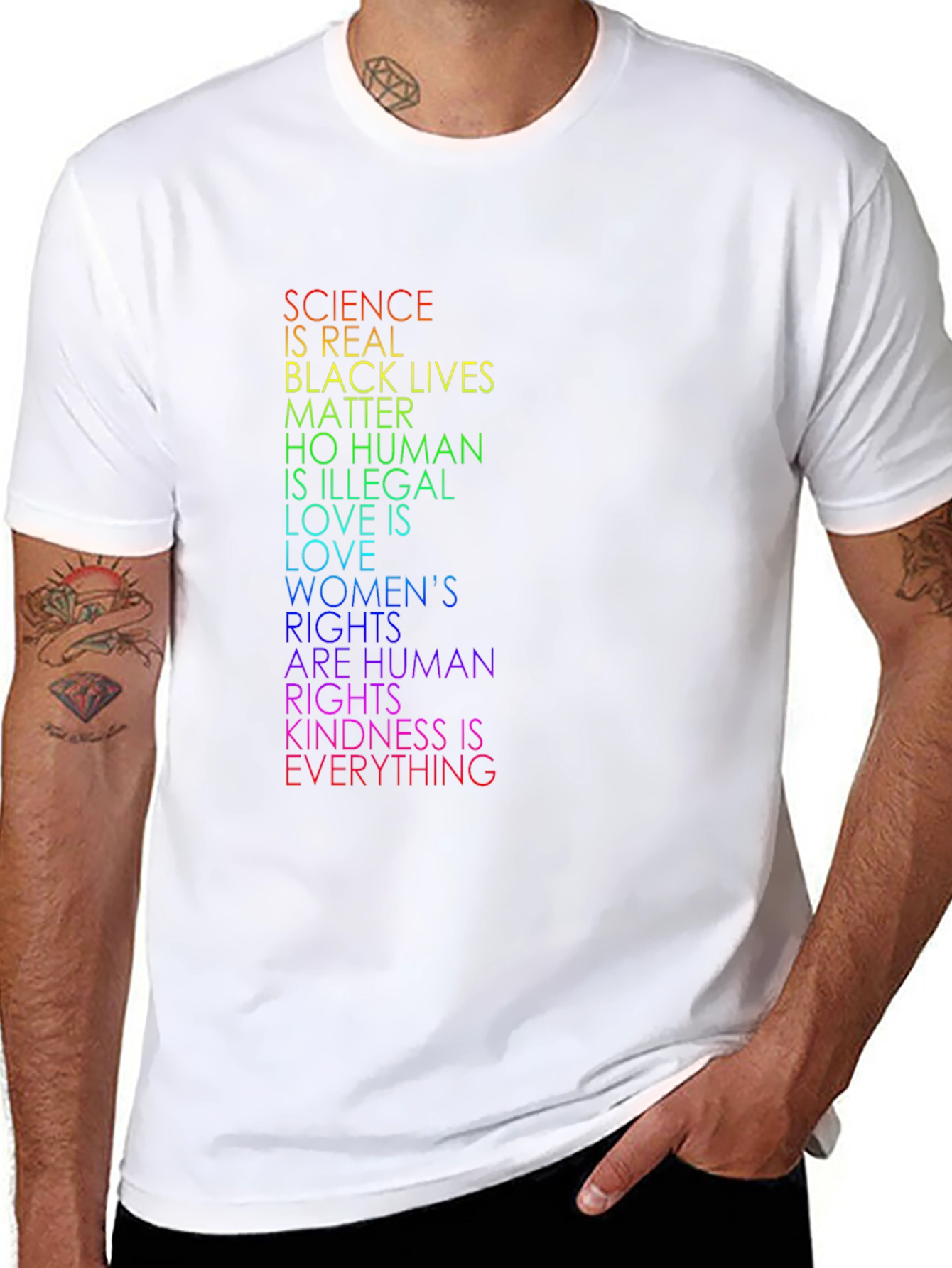 Equality T-Shirt: Science BLM Human Rights