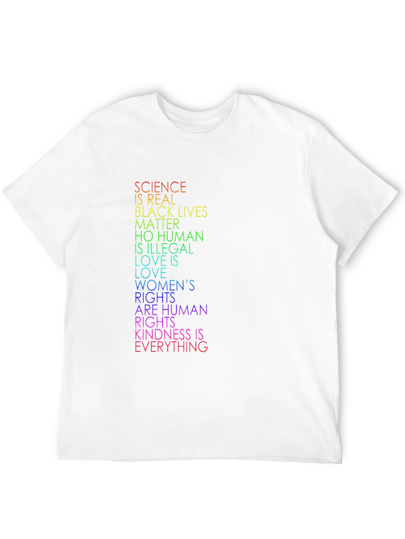 Equality T-Shirt: Science BLM Human Rights
