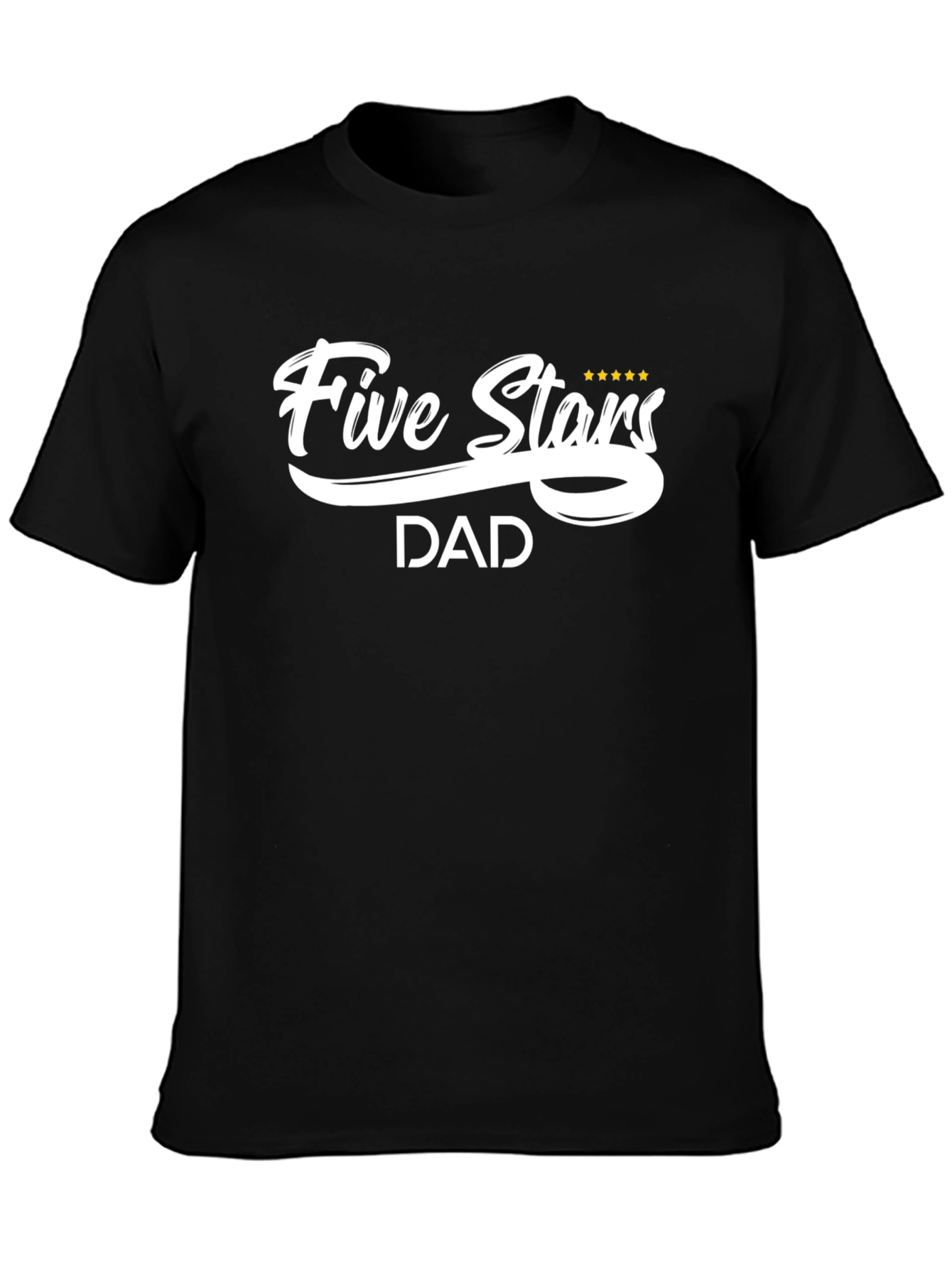 Five Stars Dad Graphic T-Shirt