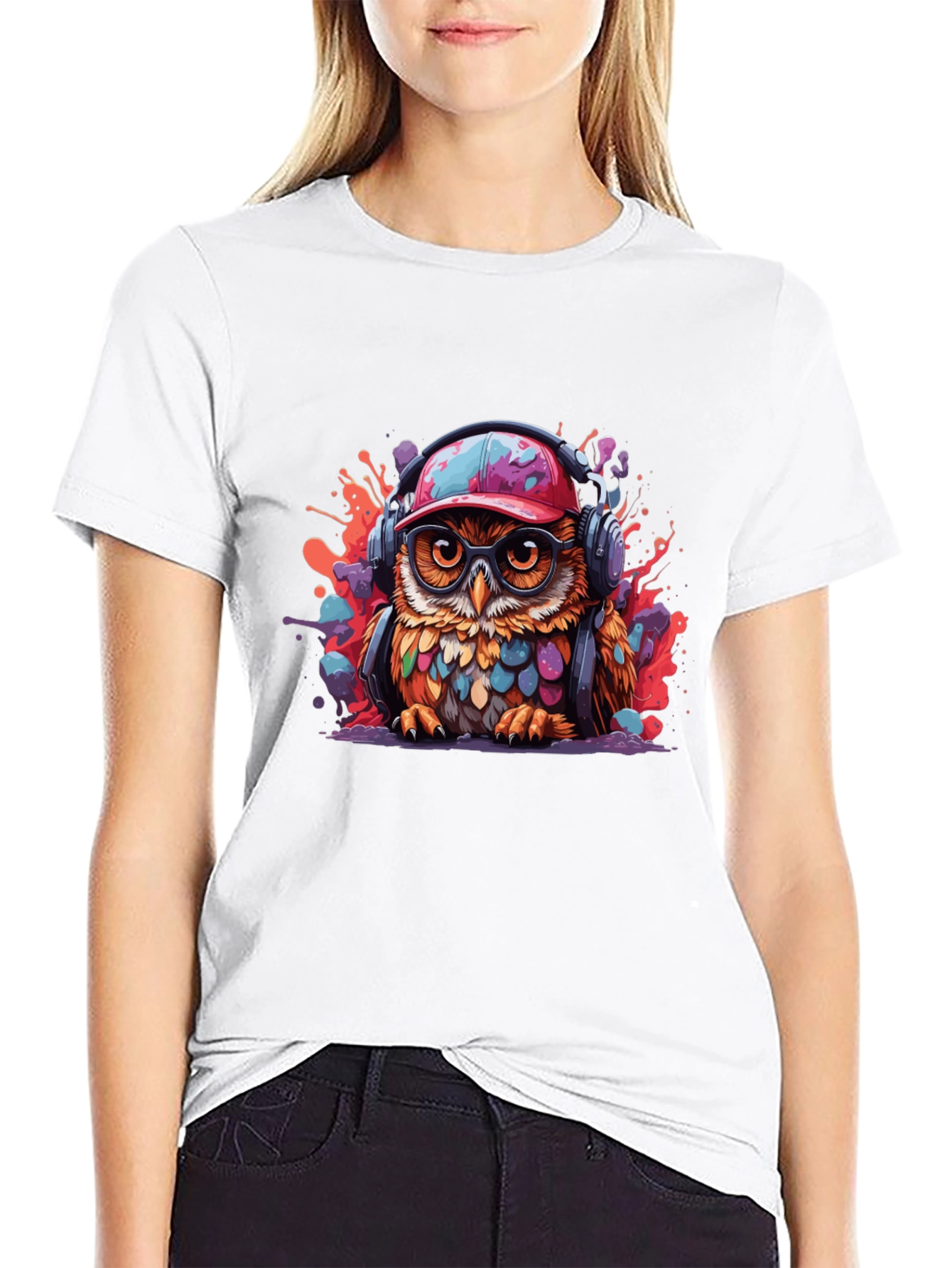 Cool Owl Graphic T-Shirt