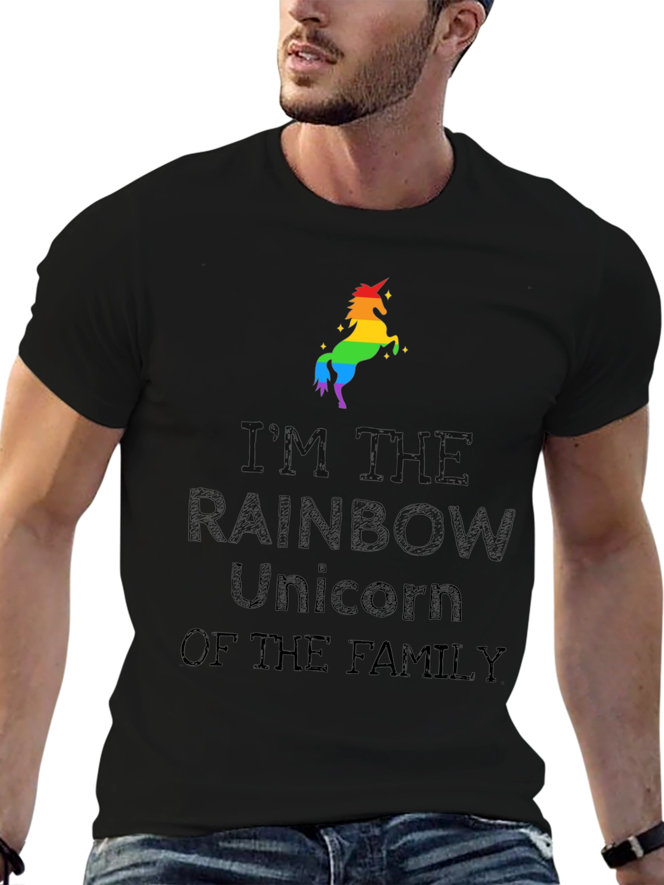 Rainbow Unicorn of the Family T-Shirt
