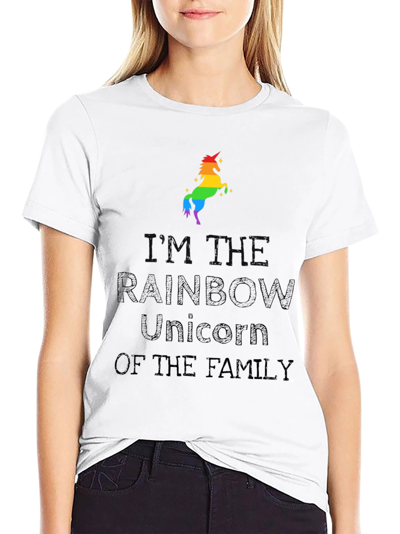 Rainbow Unicorn of the Family T-Shirt