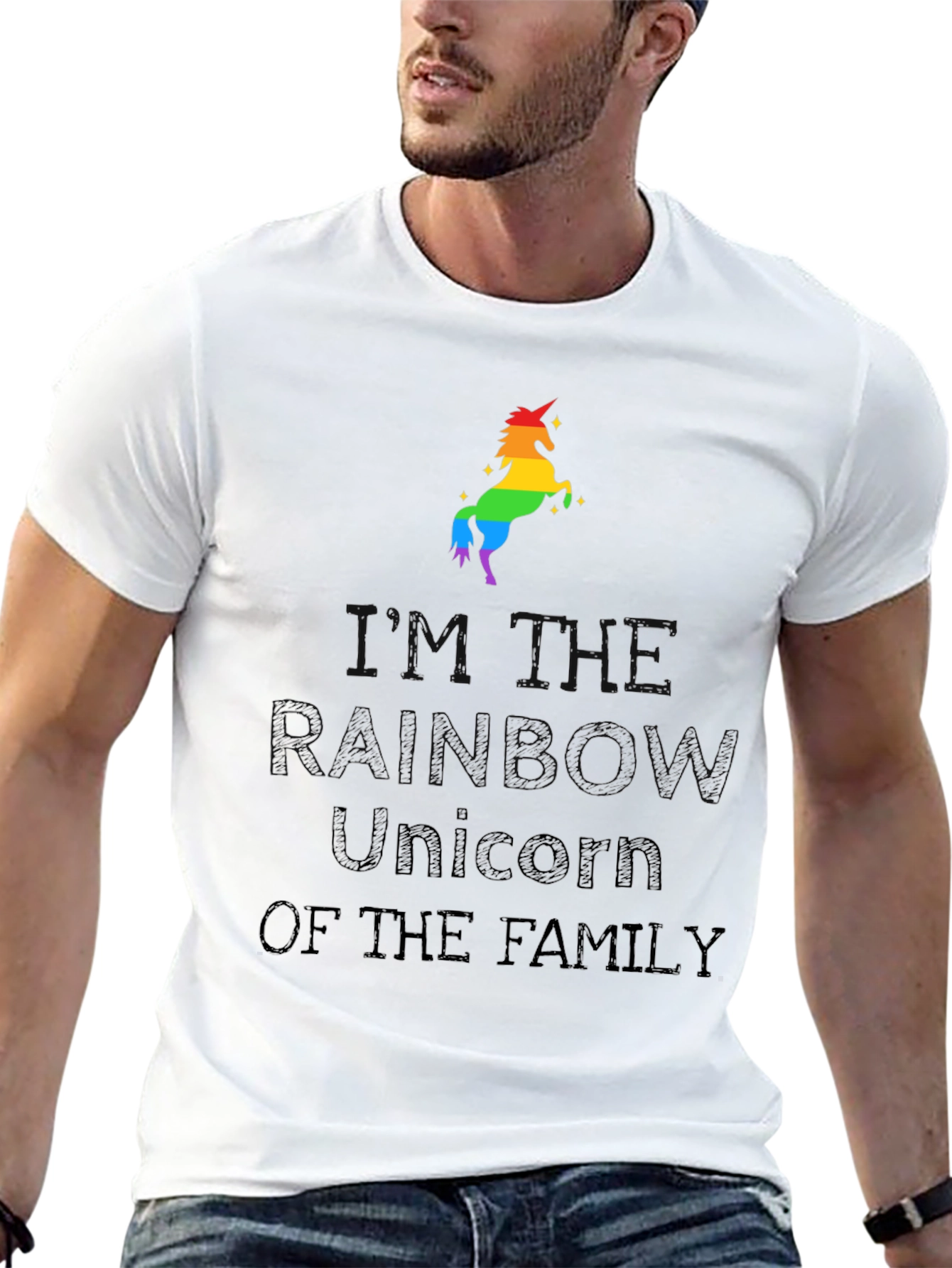 Rainbow Unicorn of the Family T-Shirt