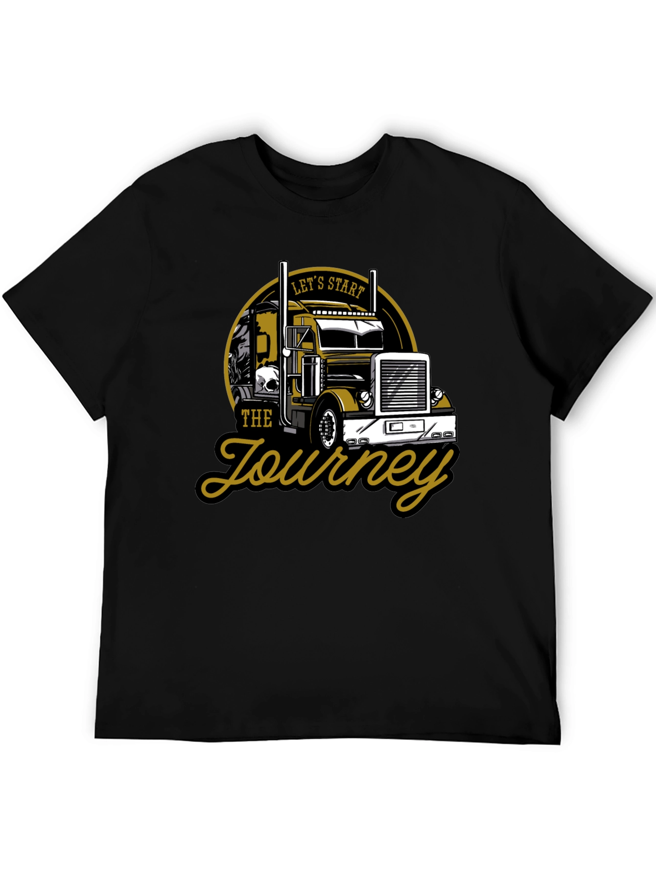 Truckers Journey Graphic Tee - Black