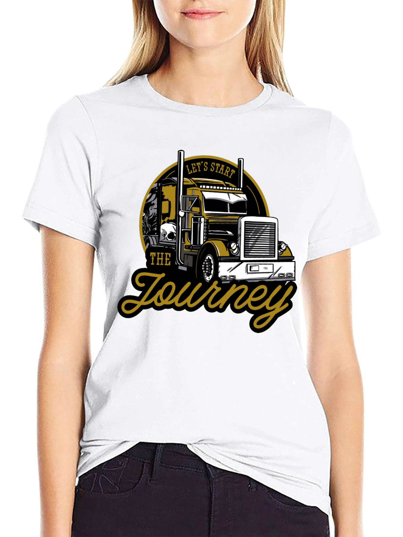 Truckers Journey Graphic Tee - Black