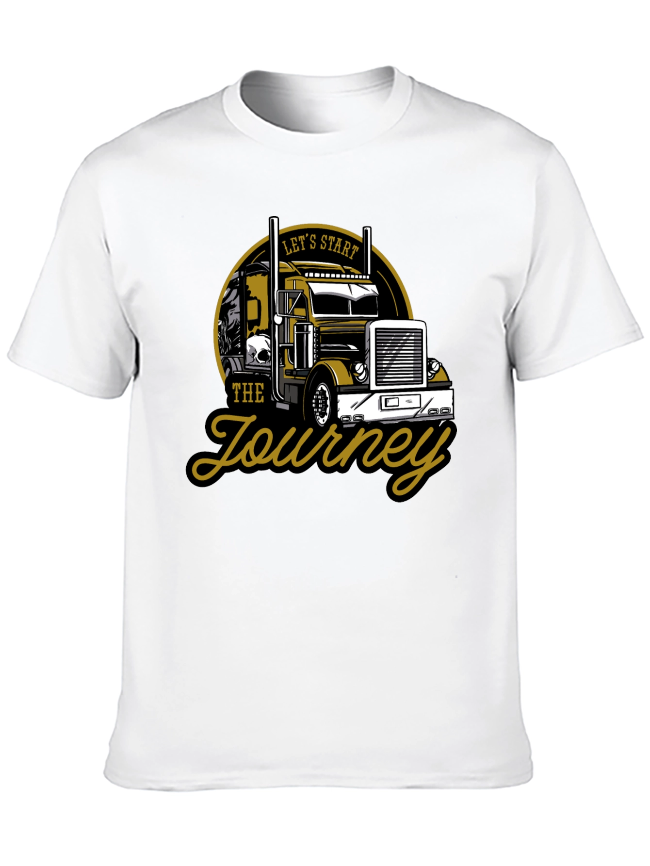 Truckers Journey Graphic Tee - Black