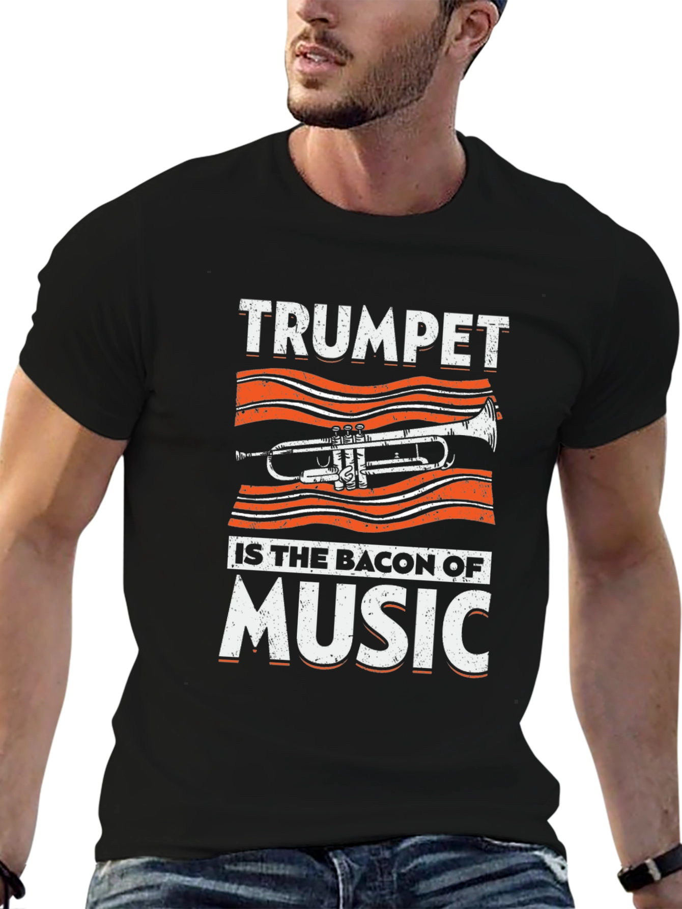 Trumpet Bacon Music T-Shirt