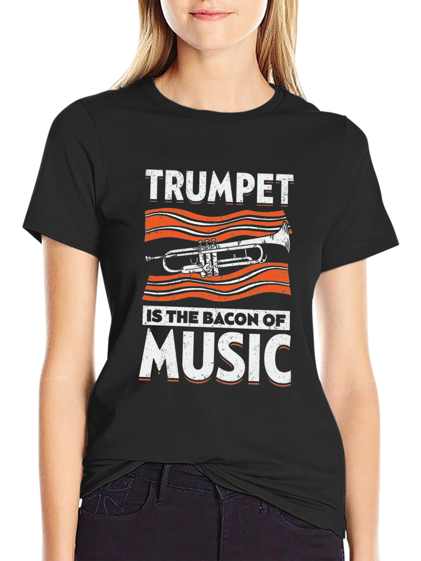 Trumpet Bacon Music T-Shirt