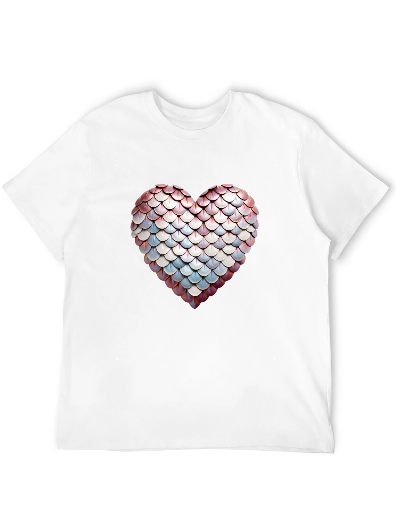 Scales Heart Graphic Tee - Stylish Black T-Shirt