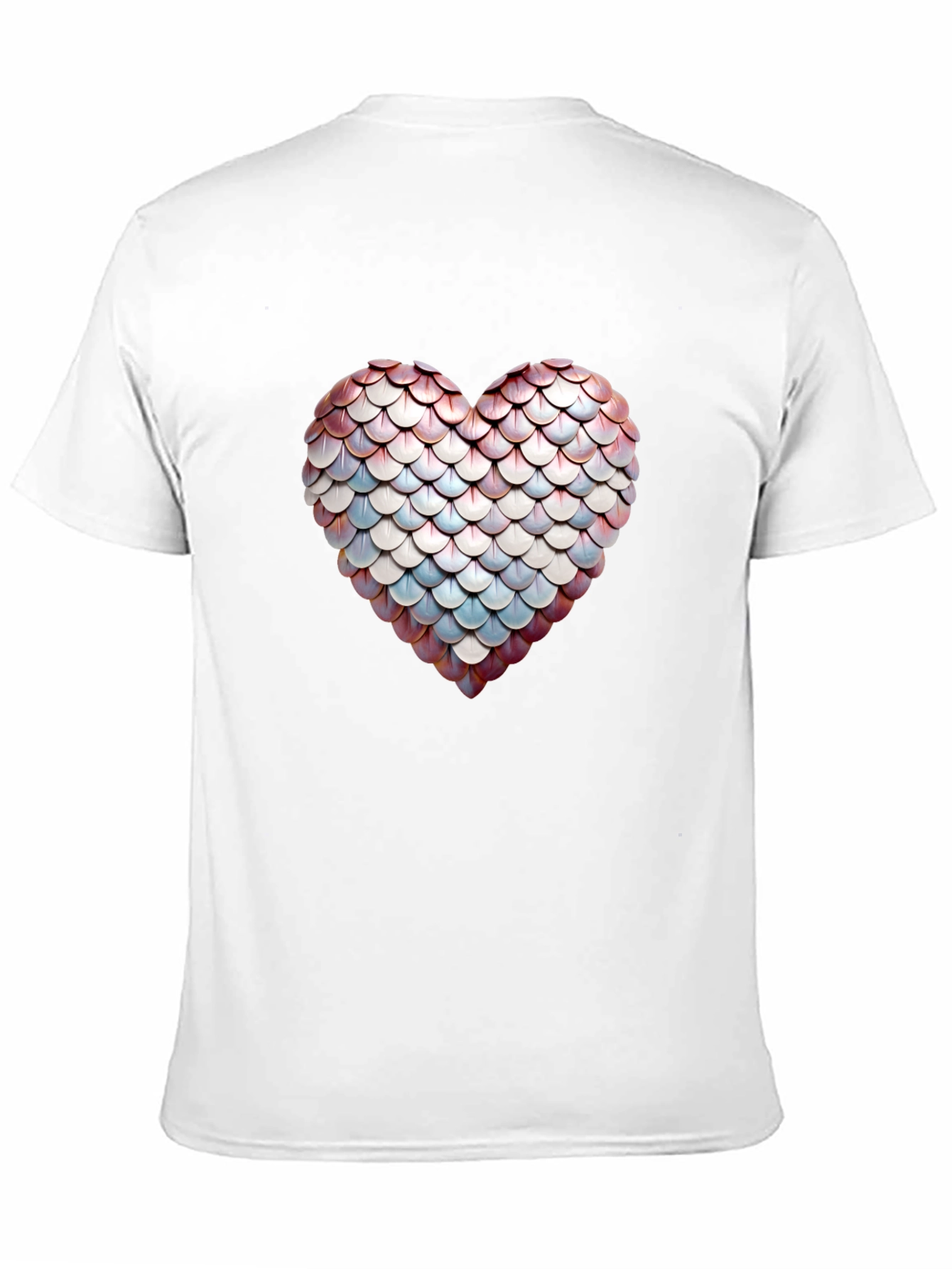 Scales Heart Graphic Tee - Stylish Black T-Shirt