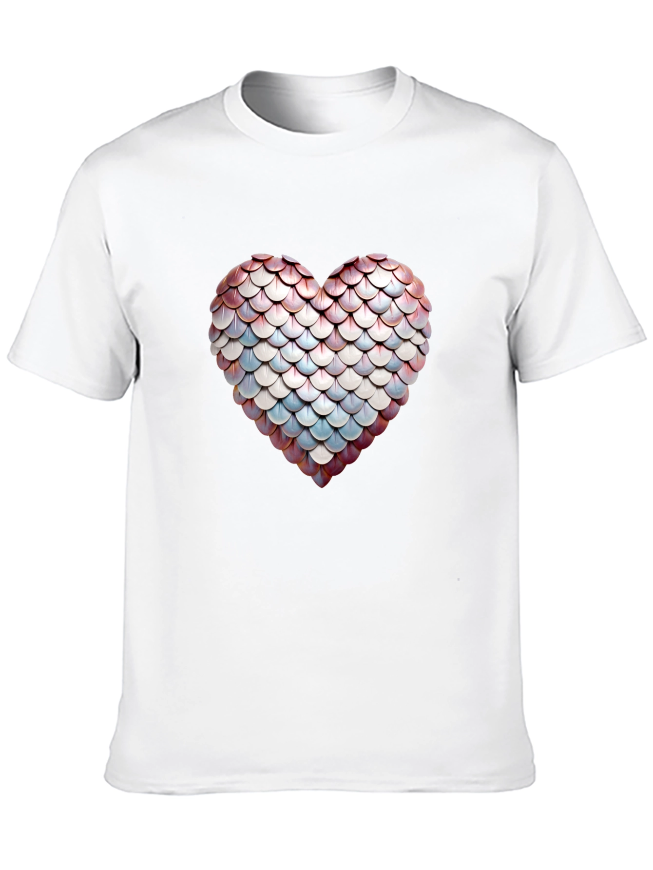 Scales Heart Graphic Tee - Stylish Black T-Shirt