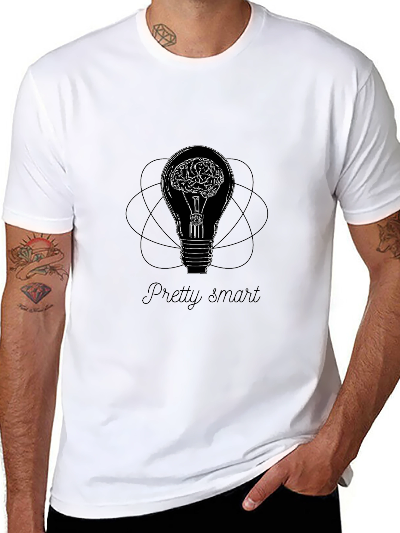 Pretty Smart Brainy Idea Graphic T-Shirt