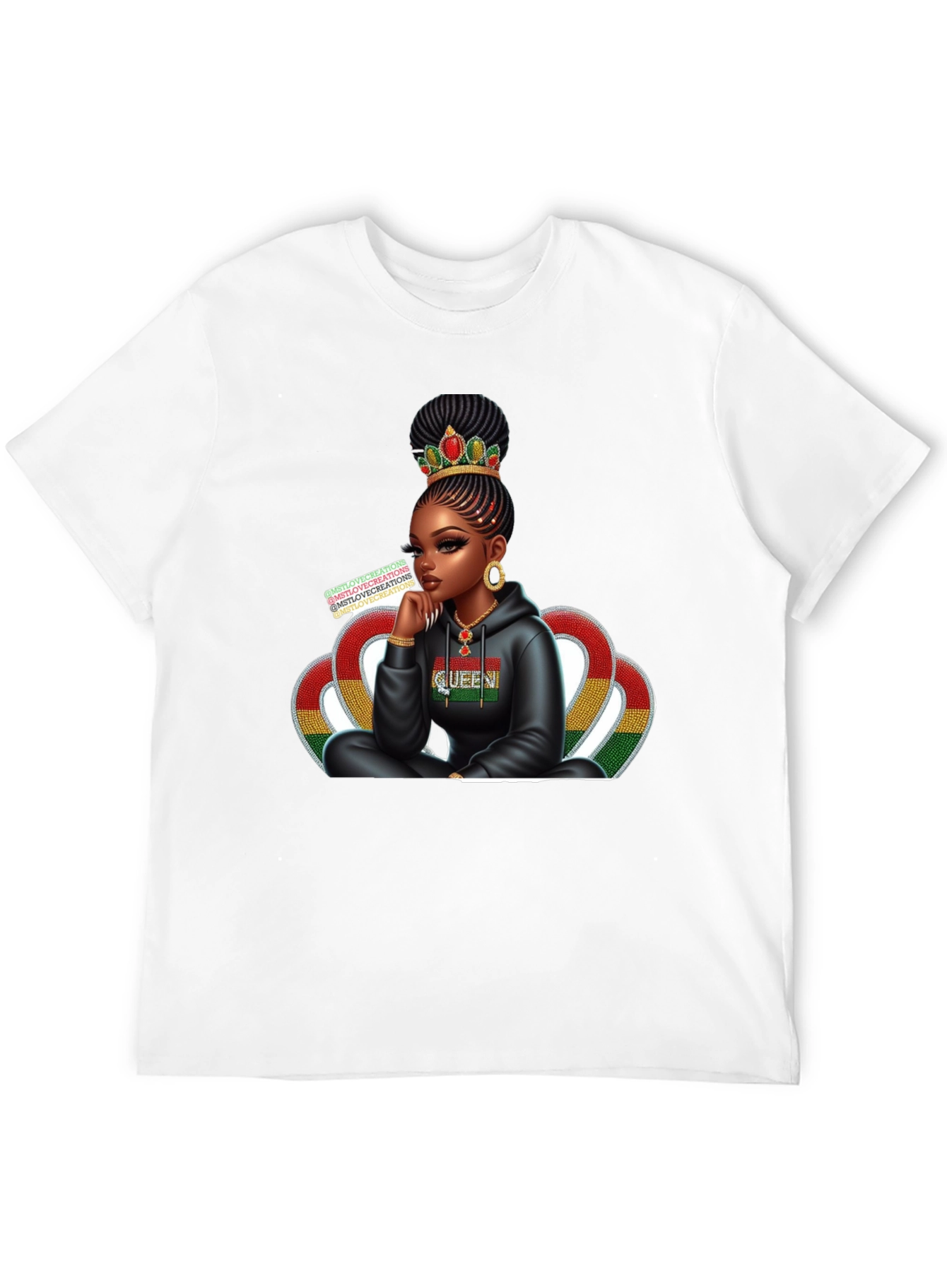 Queen Graphic Tee - Black