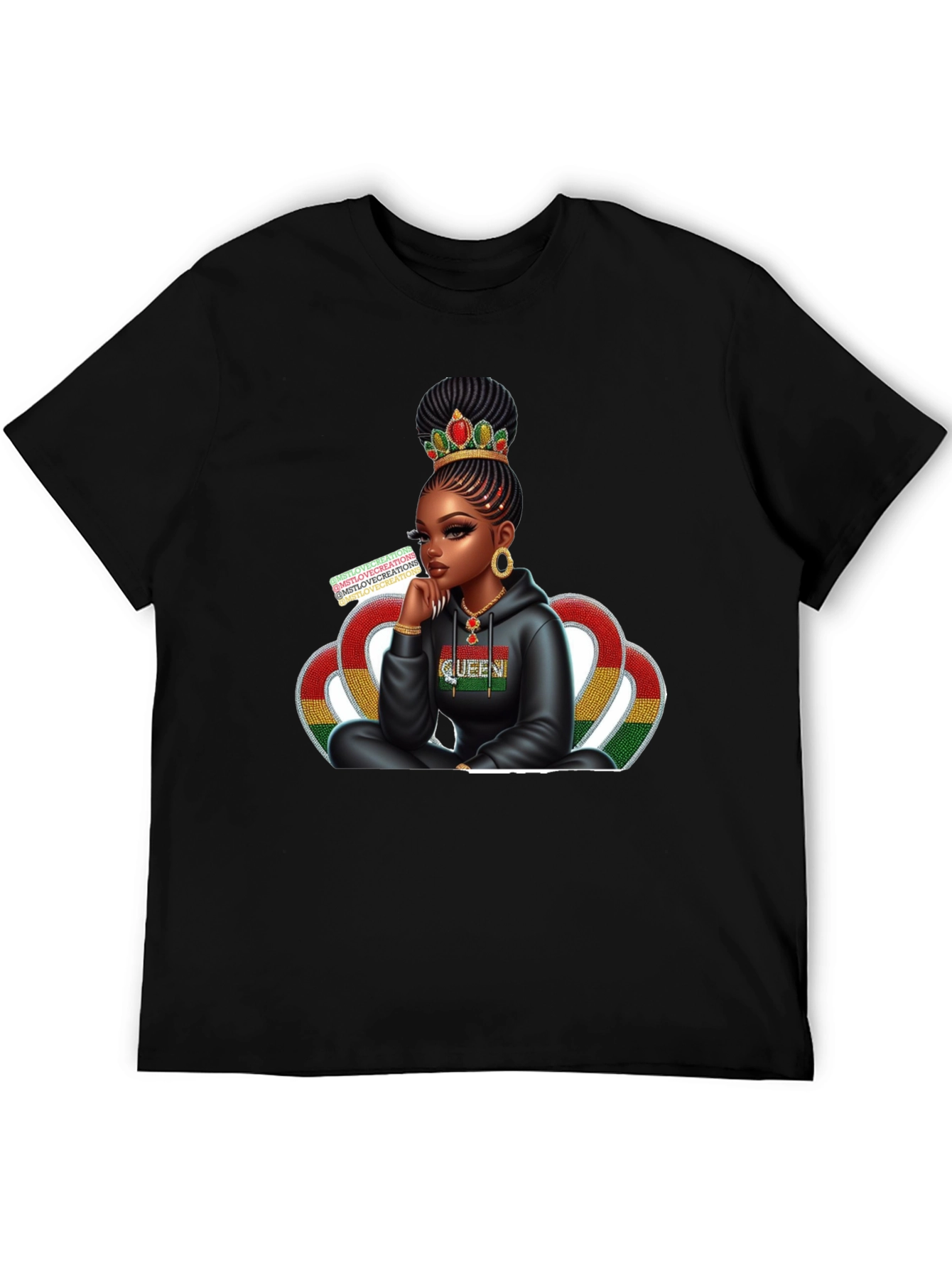 Queen Graphic Tee - Black