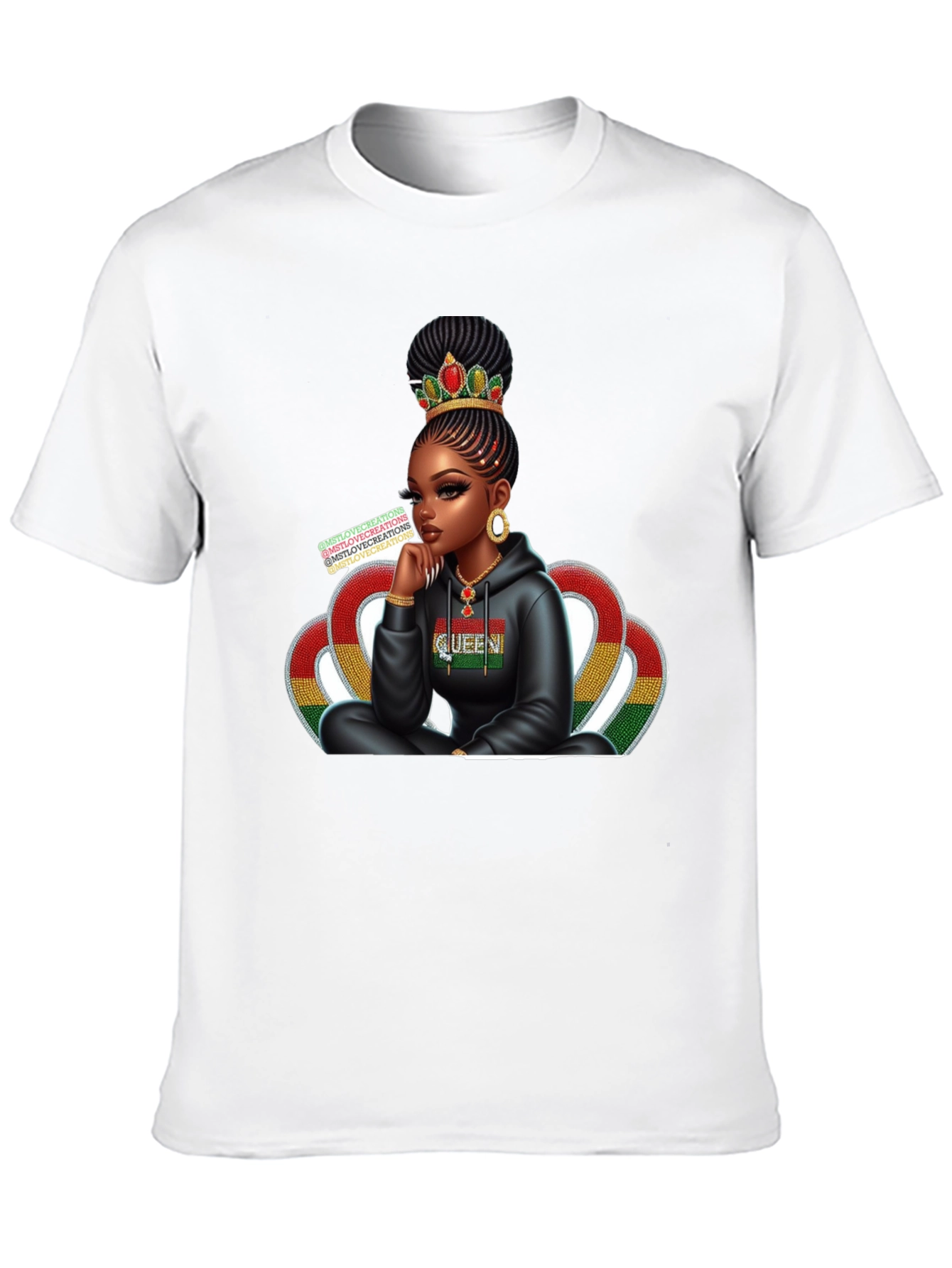 Queen Graphic Tee - Black