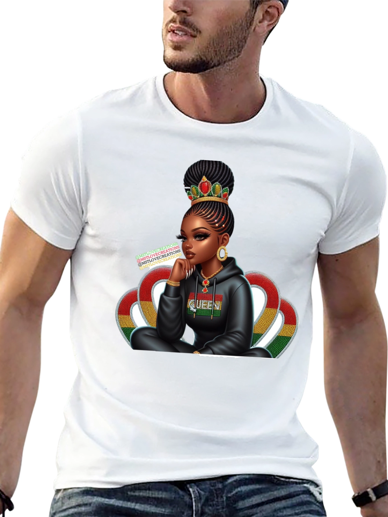 Queen Graphic Tee - Black