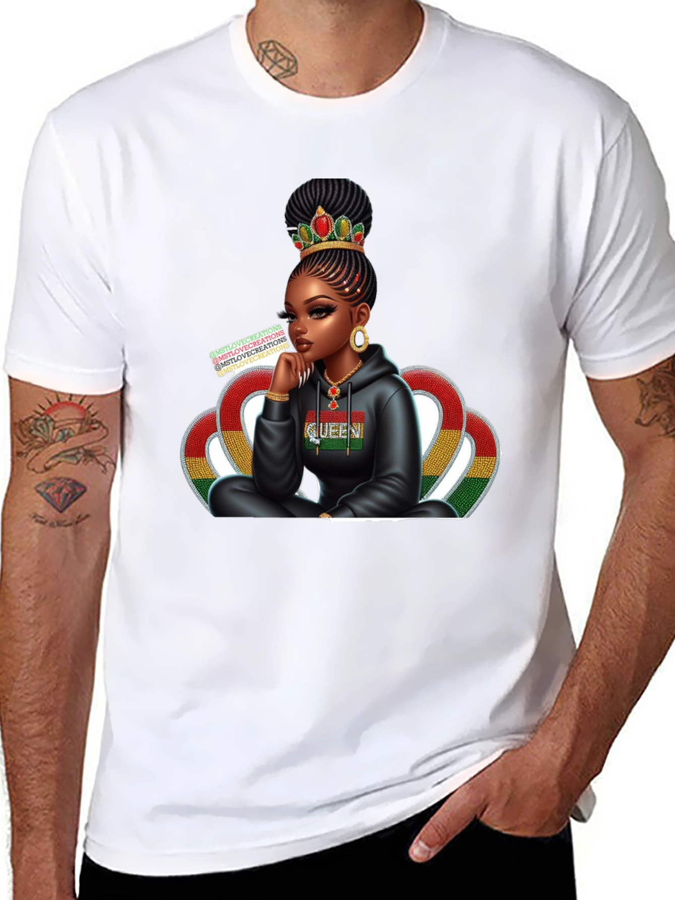 Queen Graphic Tee - Black