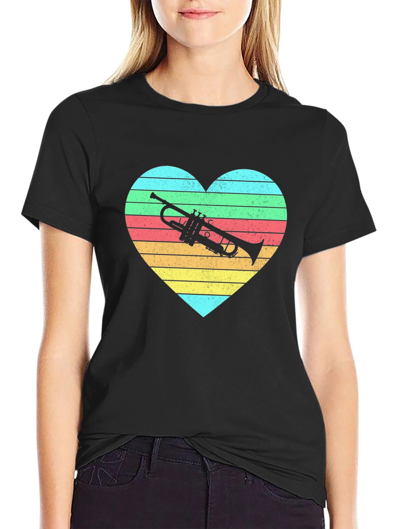 Trumpet Heart Graphic Tee - Musicians Delight