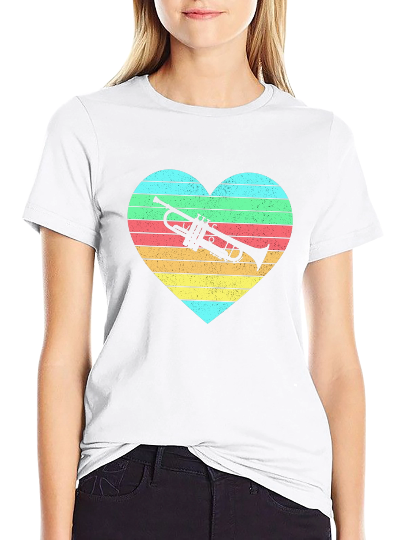 Trumpet Heart Graphic Tee - Musicians Delight