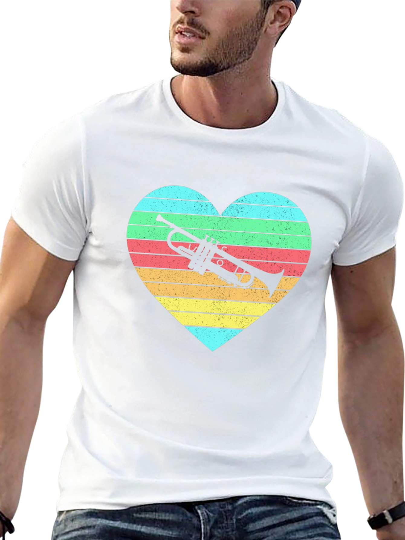 Trumpet Heart Graphic Tee - Musicians Delight