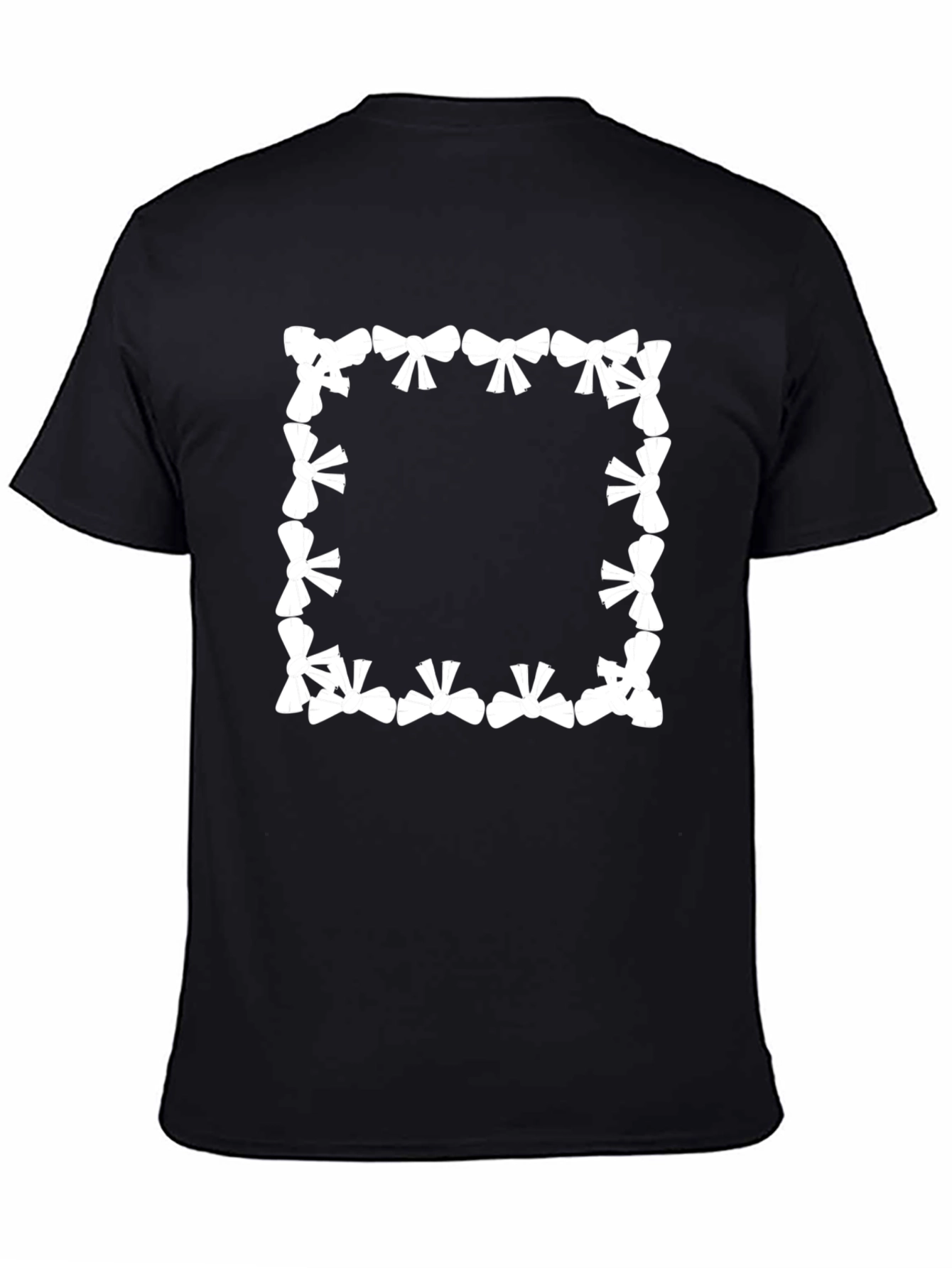 Bow Square Tee - Stylish Graphic Print T-Shirt