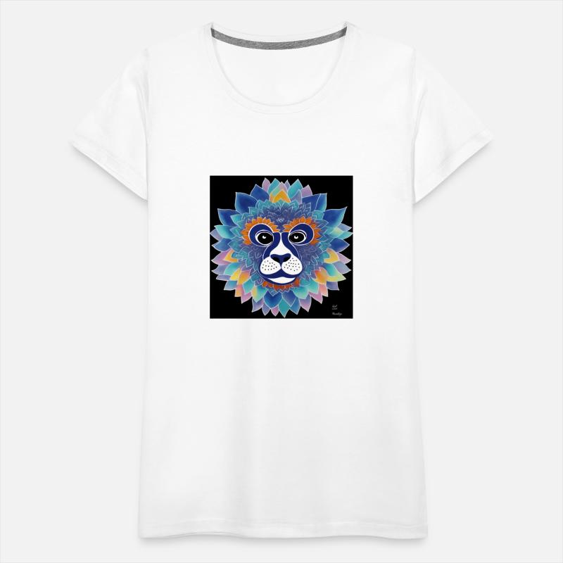 MANDALA ART FOR SPIRITUAL MEDITATION LION FACE 3