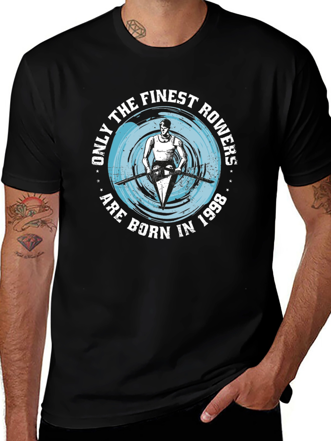 Finest Rowers Born in 1998 Black T-Shirt