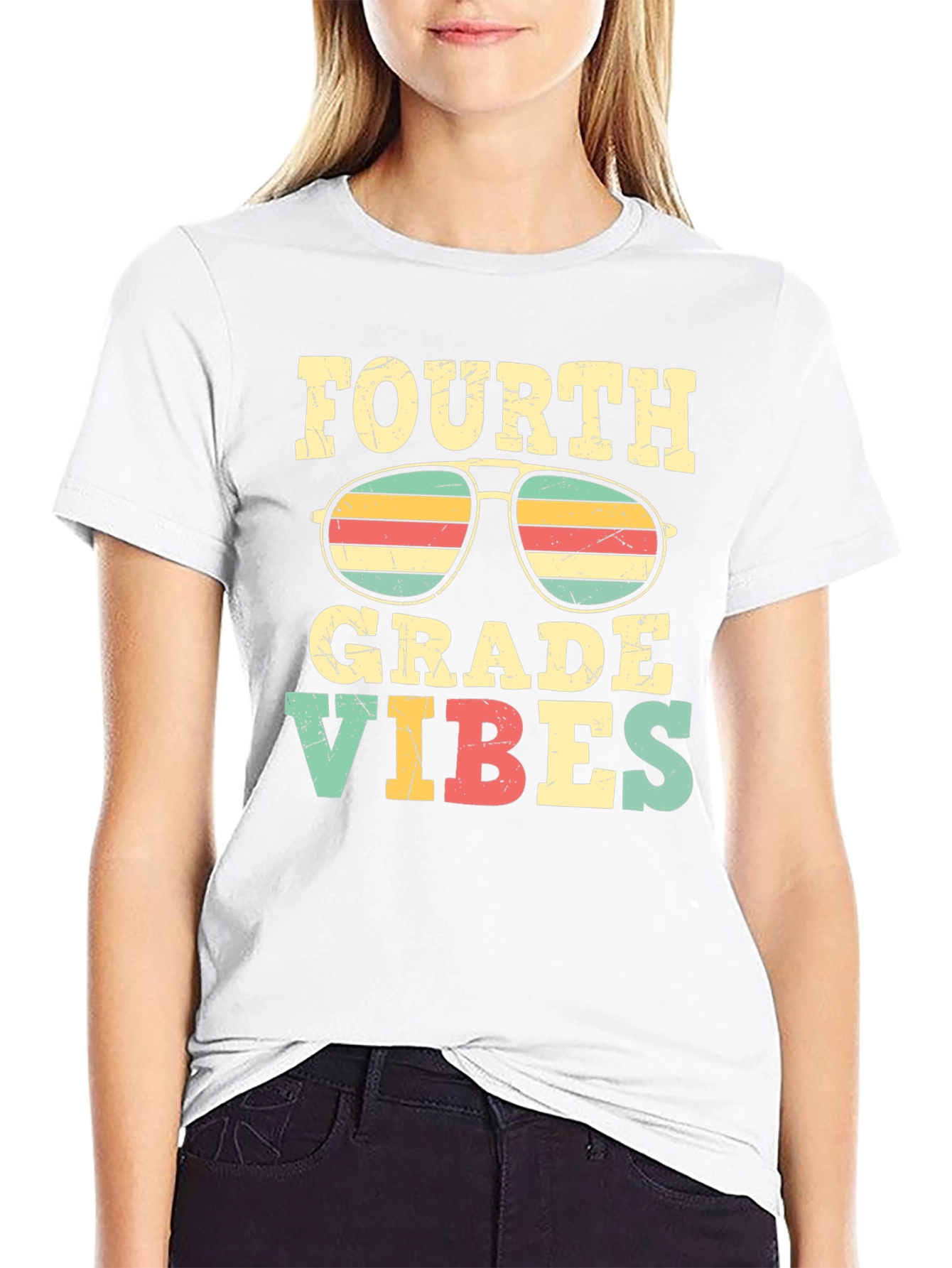 Fourth Grade Vibes Retro T-Shirt
