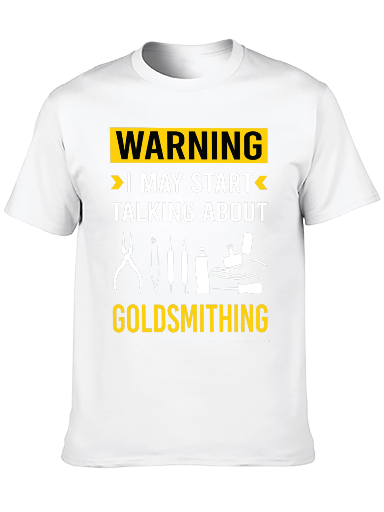 Warning Goldsmithing T-Shirt - Black