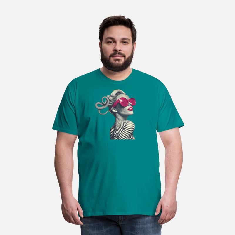 Medusa's Gaze: Optical Illusion Art