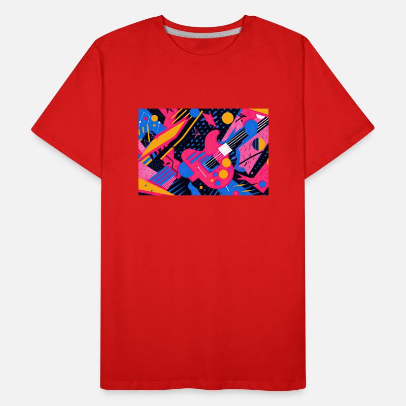 Memphis Design Guitar in Pink